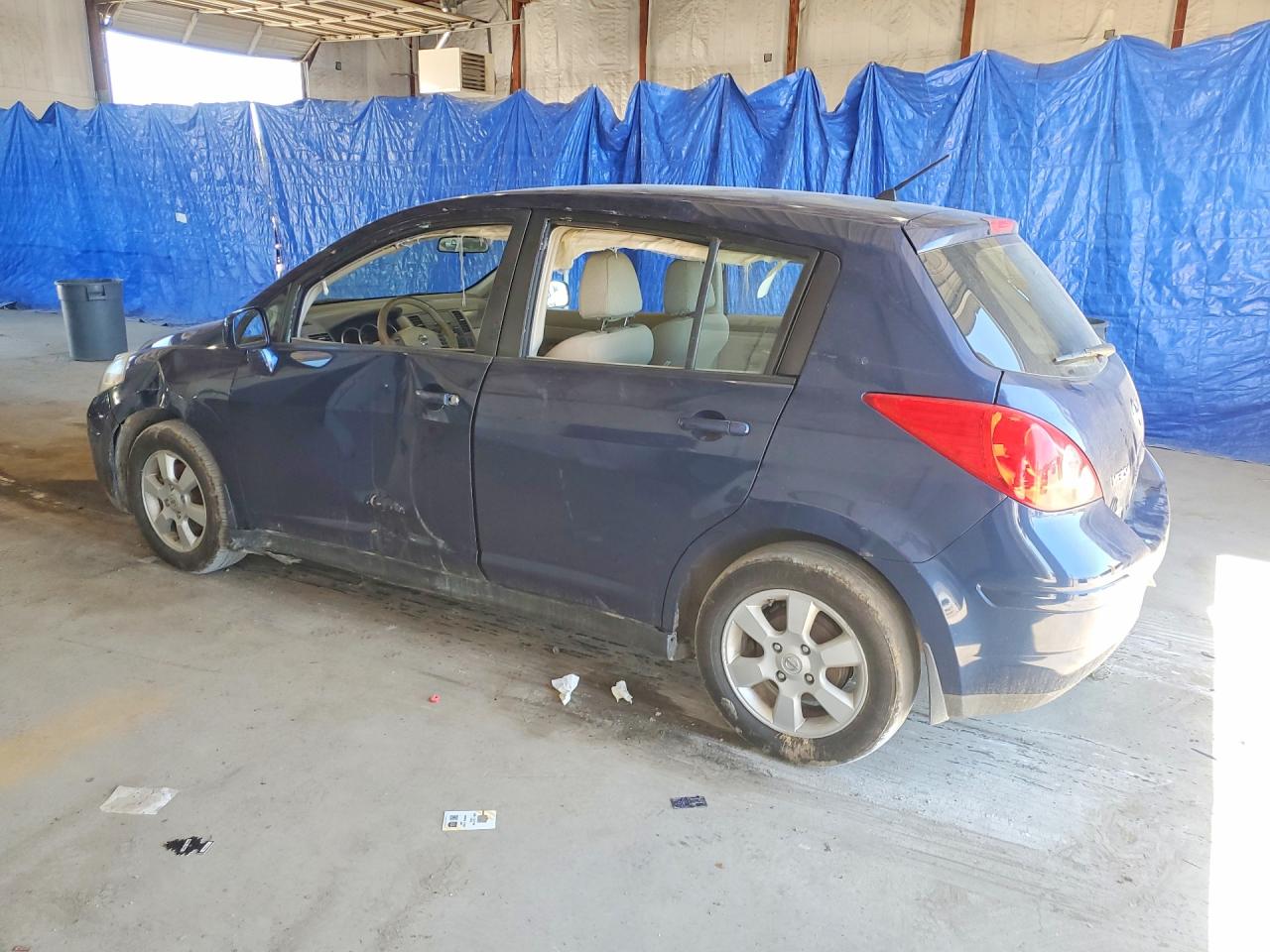 2007 Nissan Versa 1.8 S Blue vin: 3N1BC13E17L456568