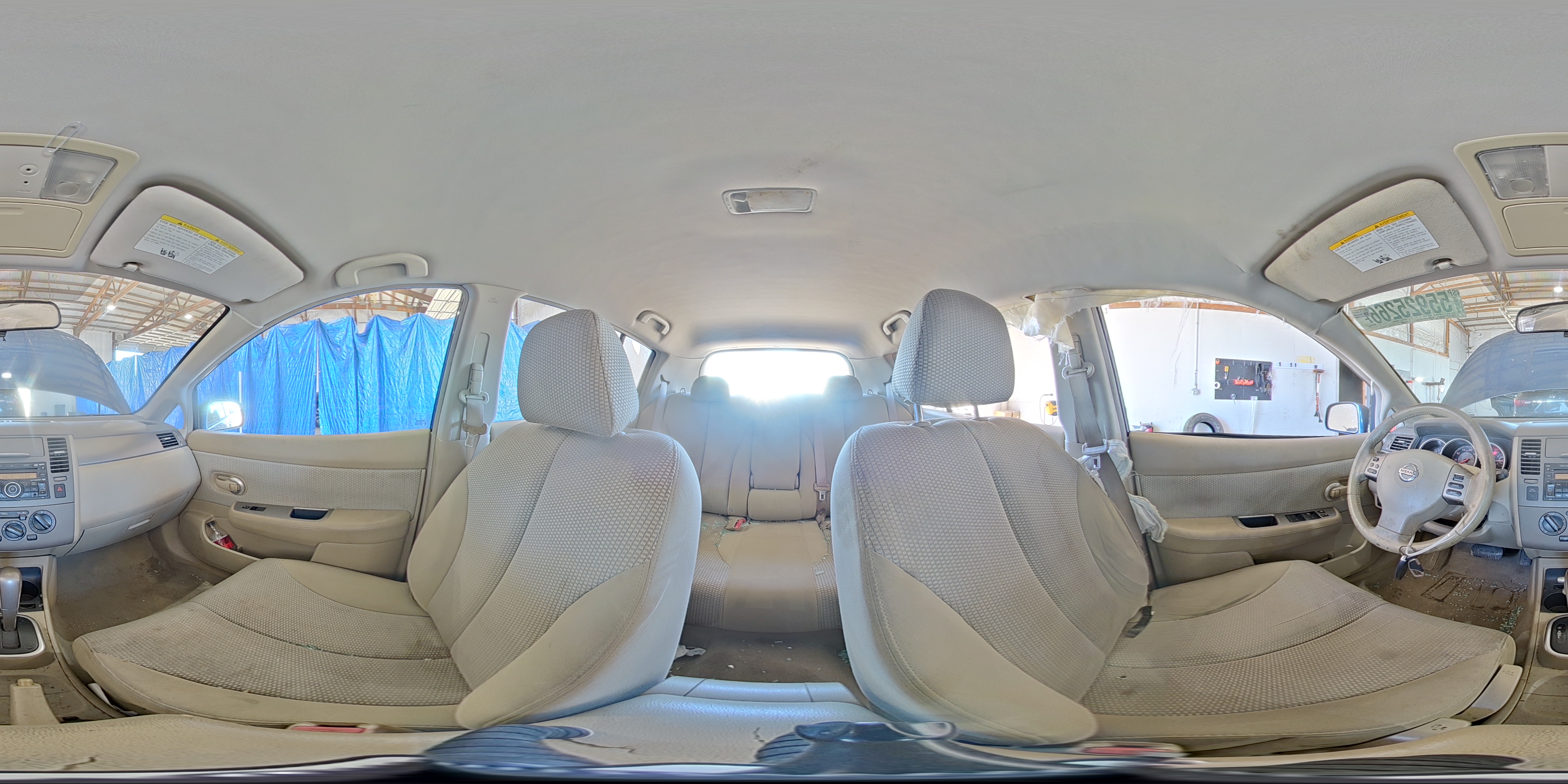 2007 Nissan Versa 1.8 S Blue vin: 3N1BC13E17L456568