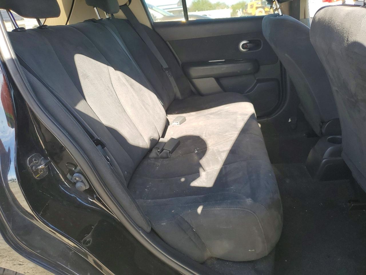 2008 Nissan Versa 1.8 S Black vin: 3N1BC13E18L363941