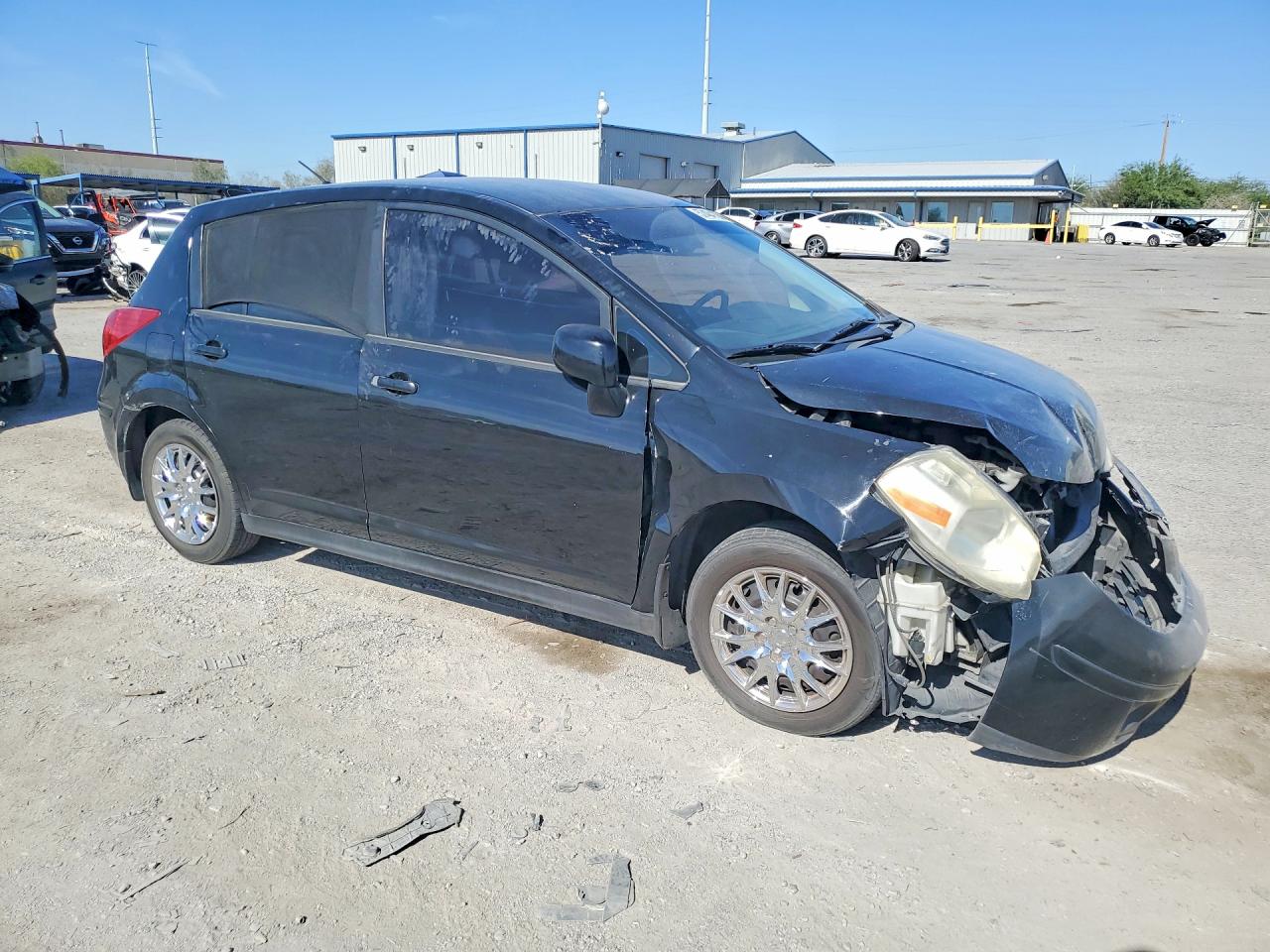 2008 Nissan Versa 1.8 S Black vin: 3N1BC13E18L363941