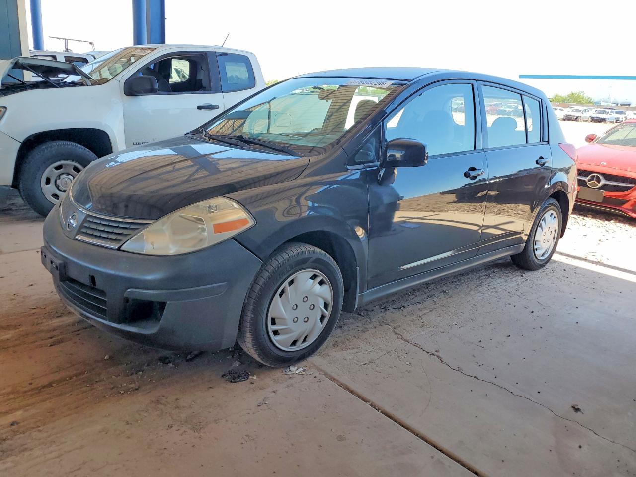 2008 Nissan Versa 1.8 S Black vin: 3N1BC13E18L367021