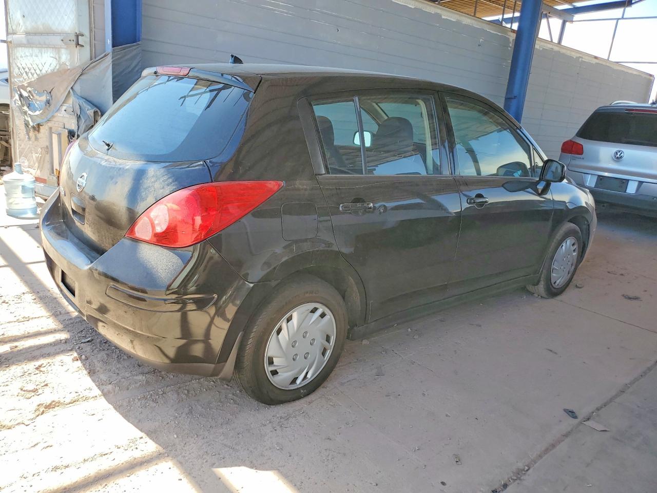 2008 Nissan Versa 1.8 S Black vin: 3N1BC13E18L367021