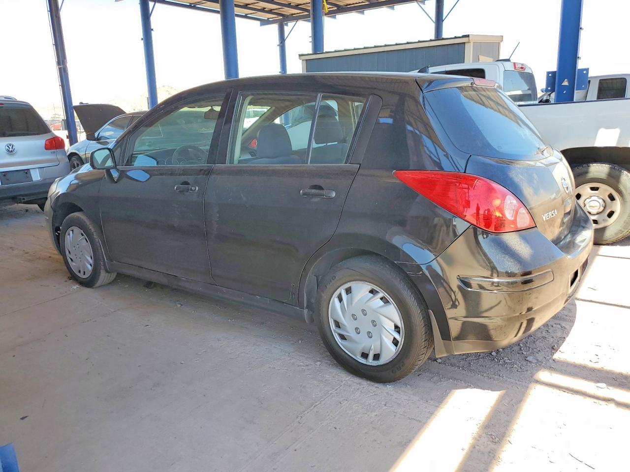 2008 Nissan Versa 1.8 S Black vin: 3N1BC13E18L367021