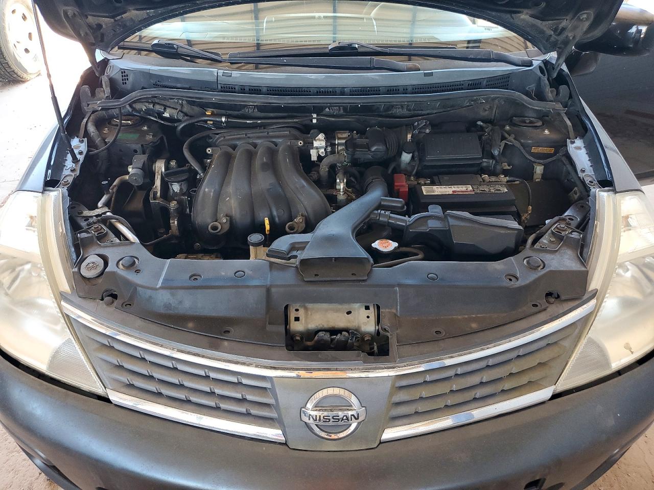 2008 Nissan Versa 1.8 S Black vin: 3N1BC13E18L367021