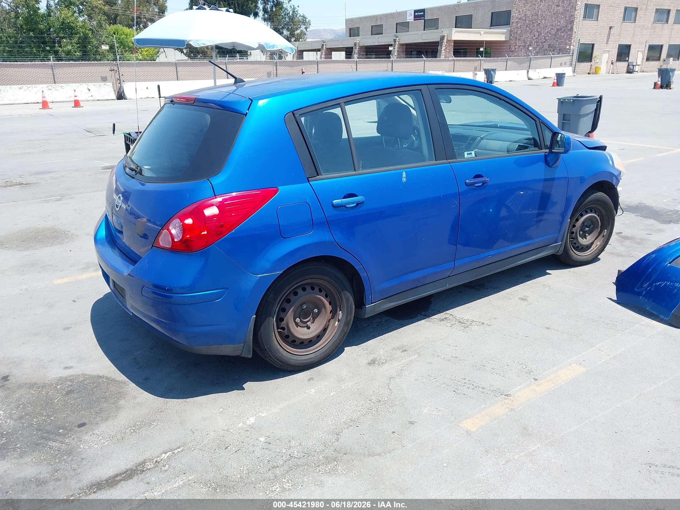 2008 Nissan Versa 1.8 S Blue vin: 3N1BC13E18L371246