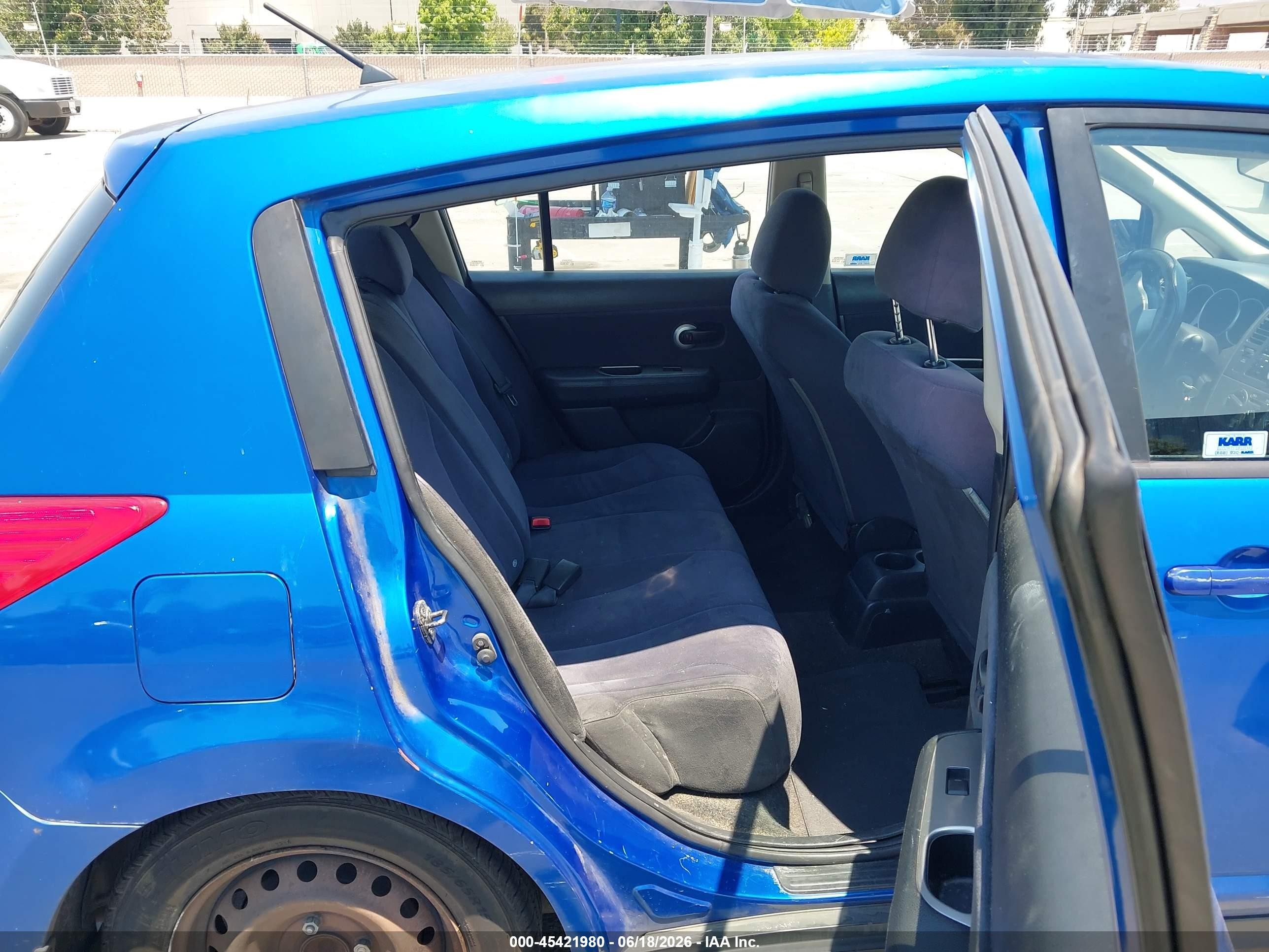 2008 Nissan Versa 1.8 S Blue vin: 3N1BC13E18L371246