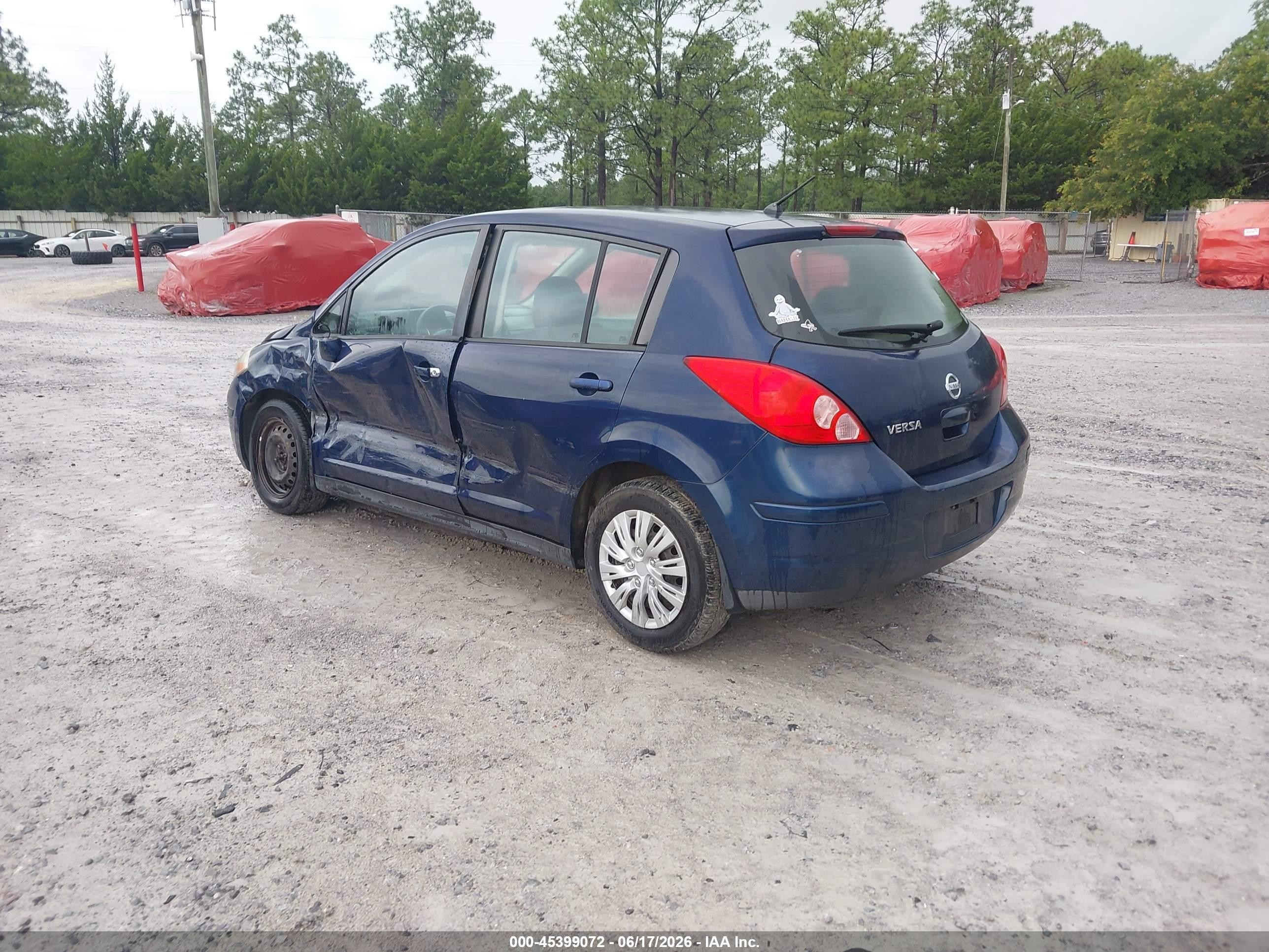 2008 Nissan Versa 1.8 S Blue vin: 3N1BC13E18L389116