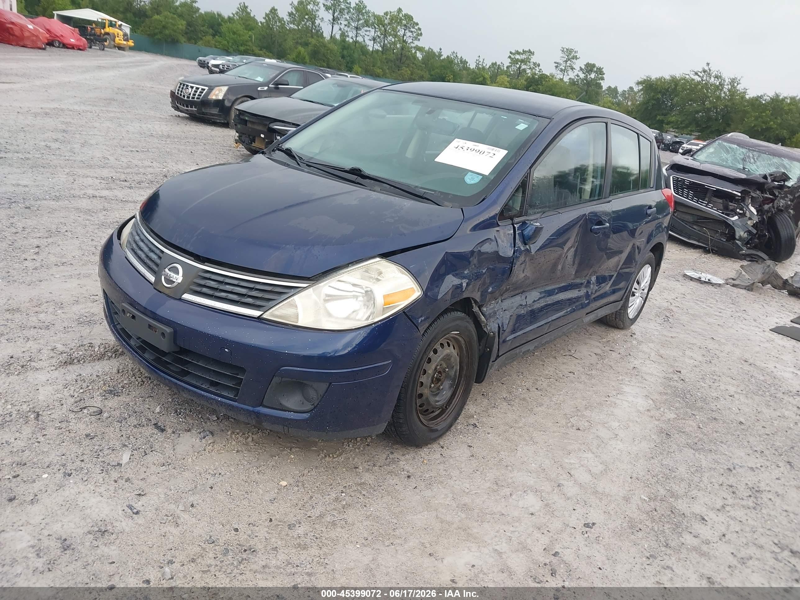 2008 Nissan Versa 1.8 S Blue vin: 3N1BC13E18L389116