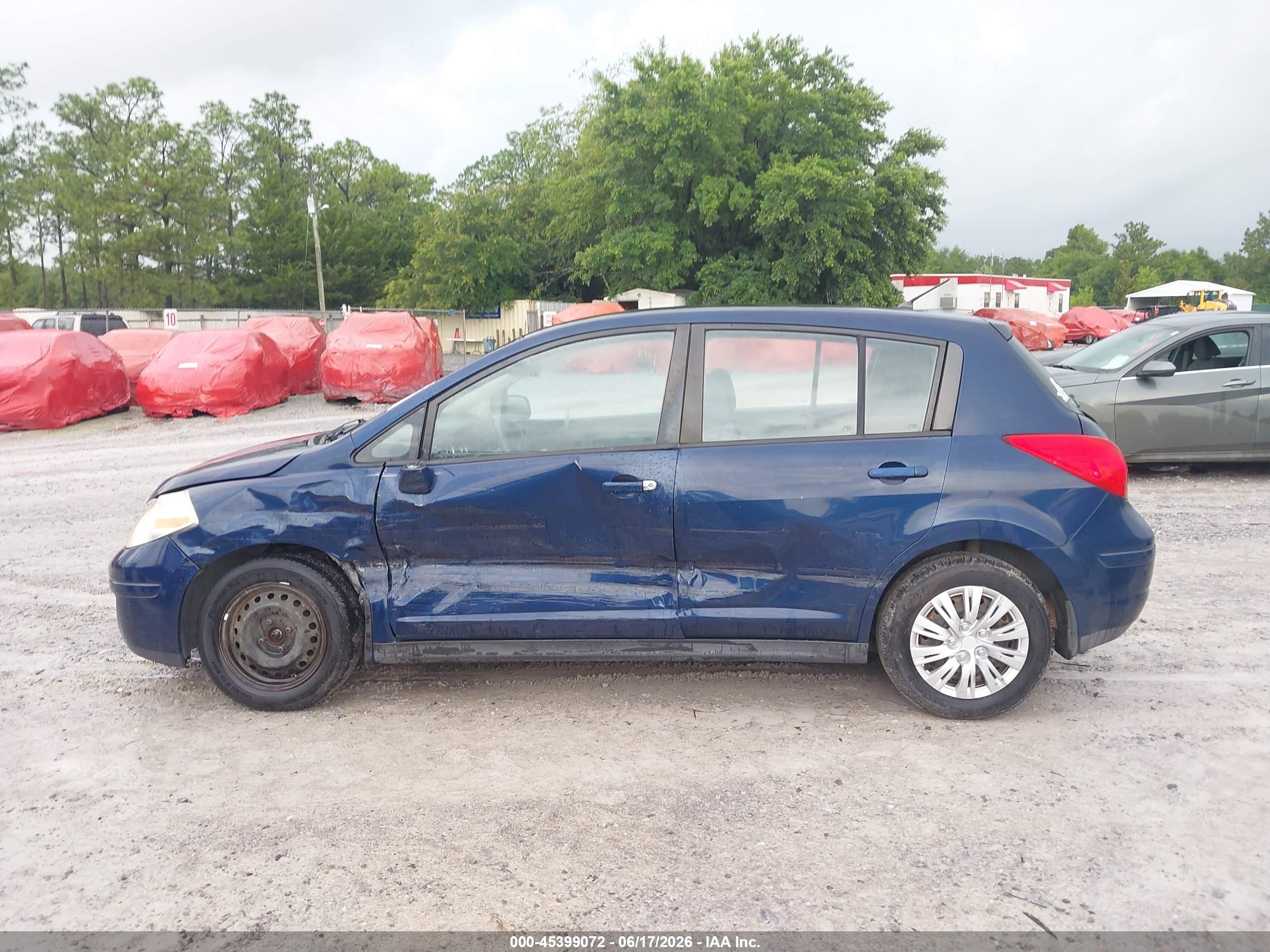 2008 Nissan Versa 1.8 S Blue vin: 3N1BC13E18L389116