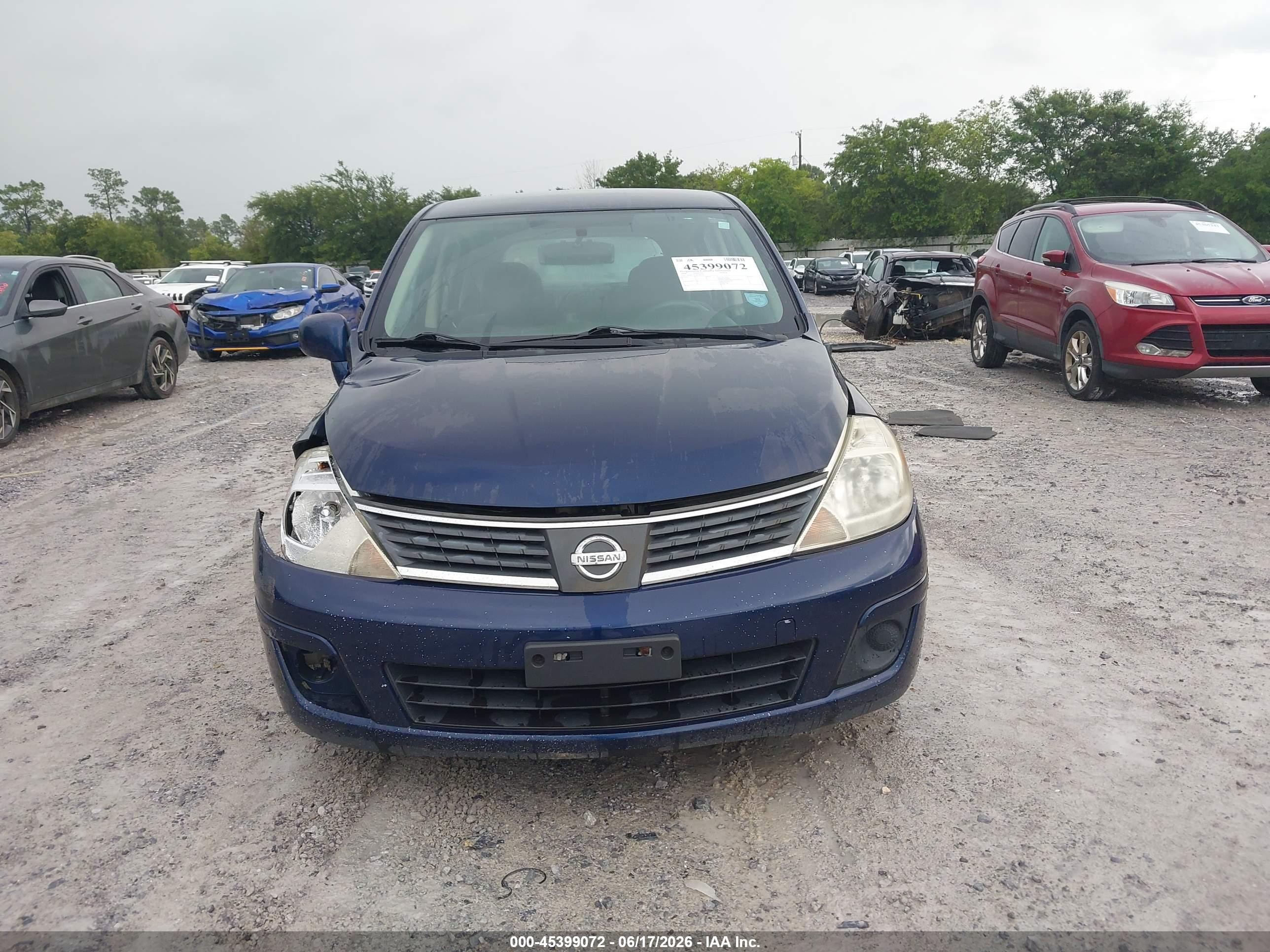 2008 Nissan Versa 1.8 S Blue vin: 3N1BC13E18L389116