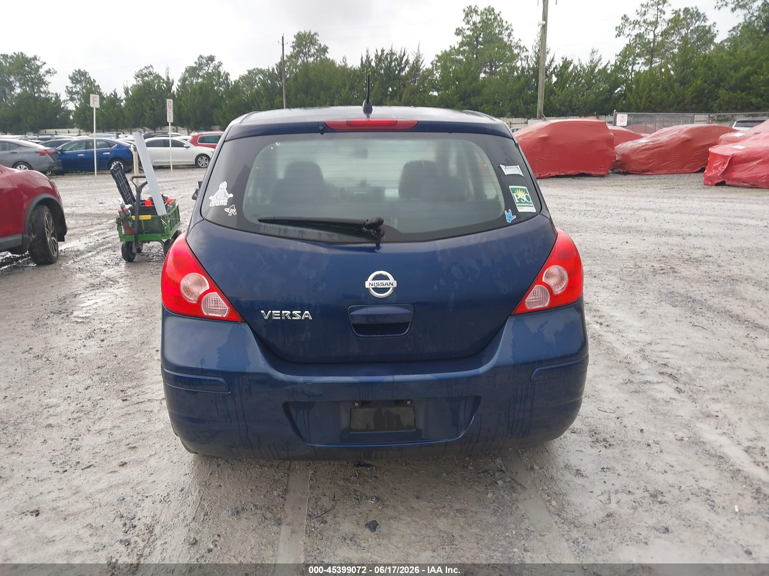 2008 Nissan Versa 1.8 S Blue vin: 3N1BC13E18L389116