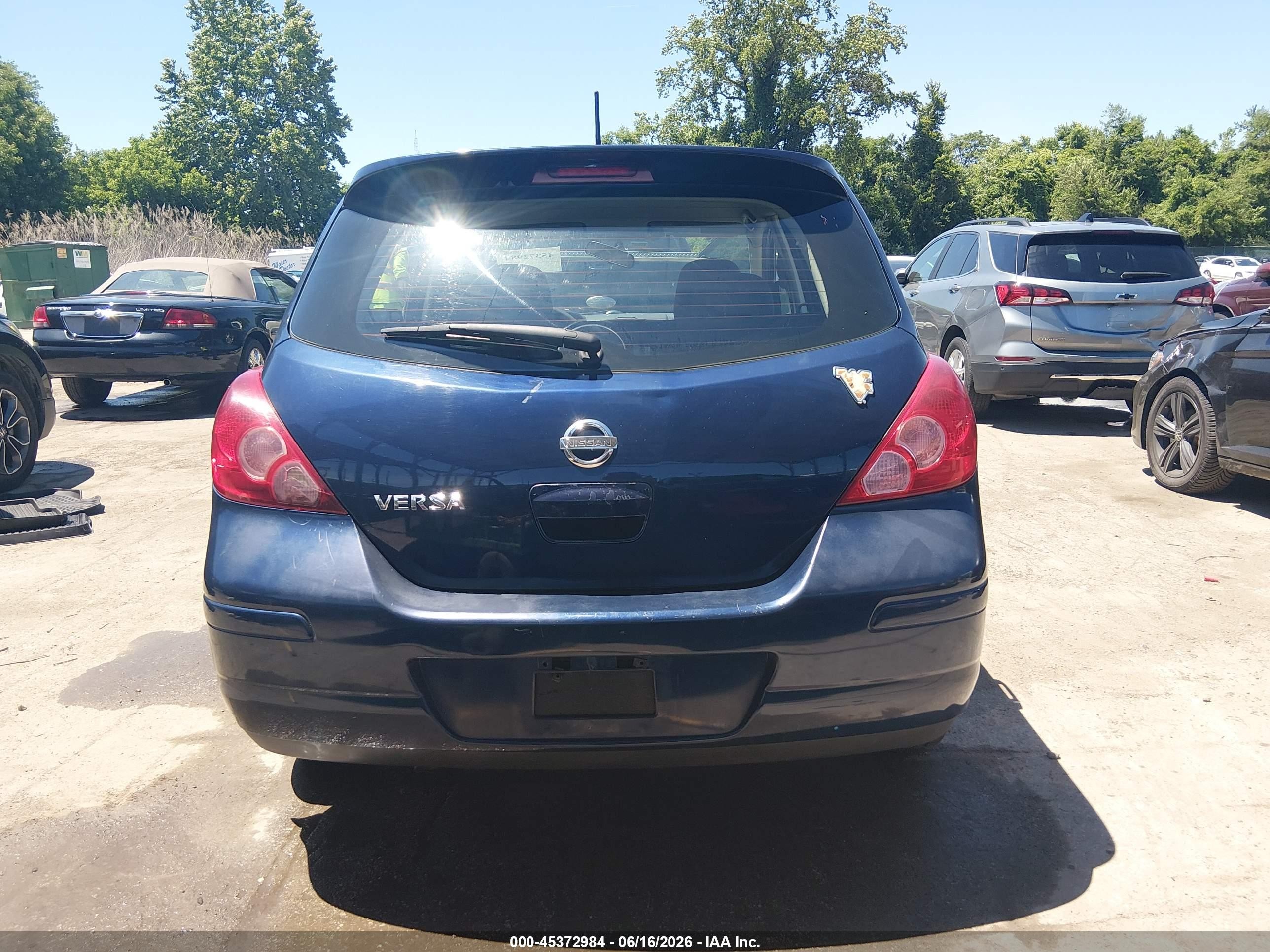 2008 Nissan Versa 1.8 S Blue vin: 3N1BC13E18L389701