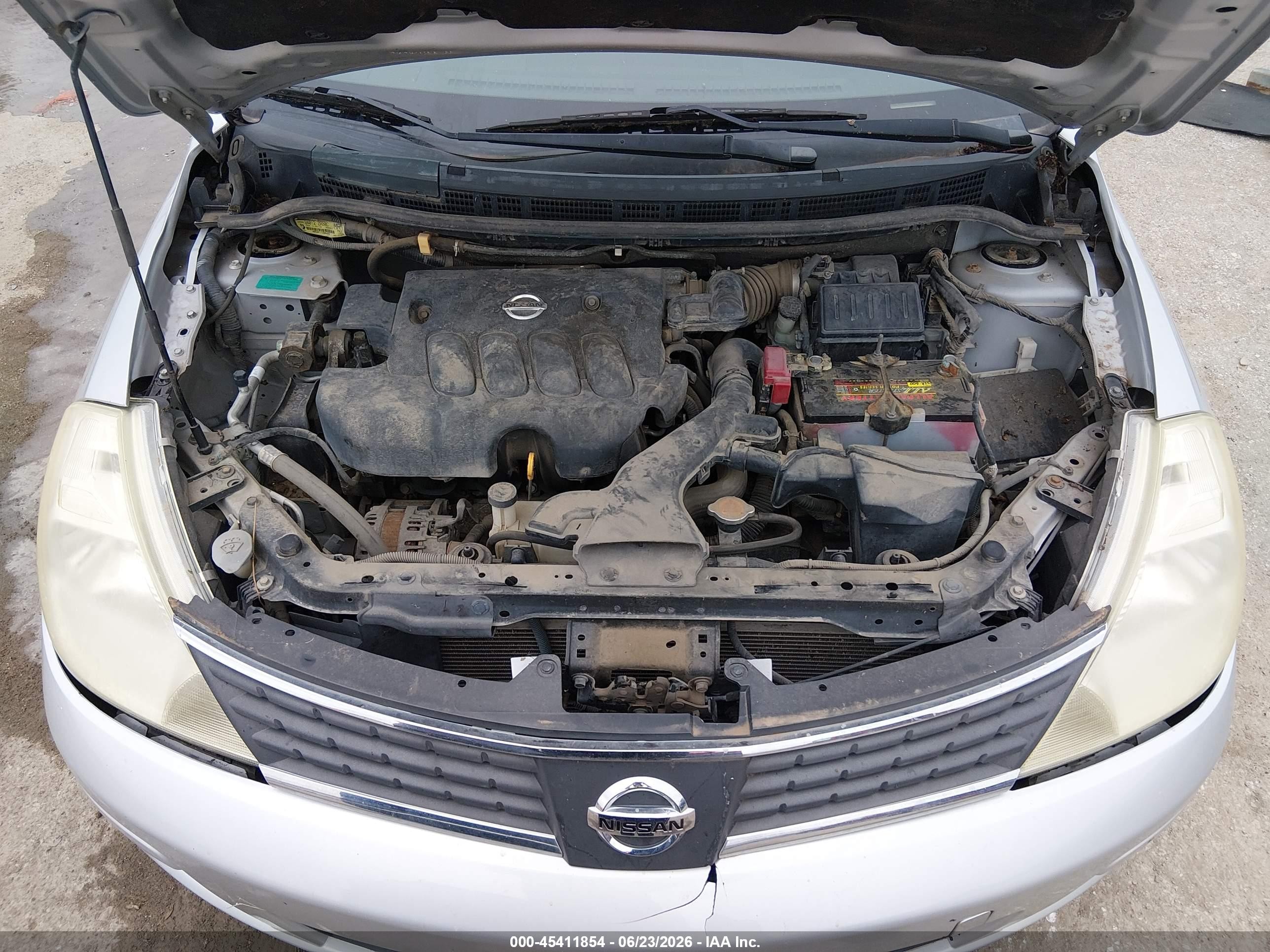 2008 Nissan Versa 1.8sl Silver vin: 3N1BC13E18L412796
