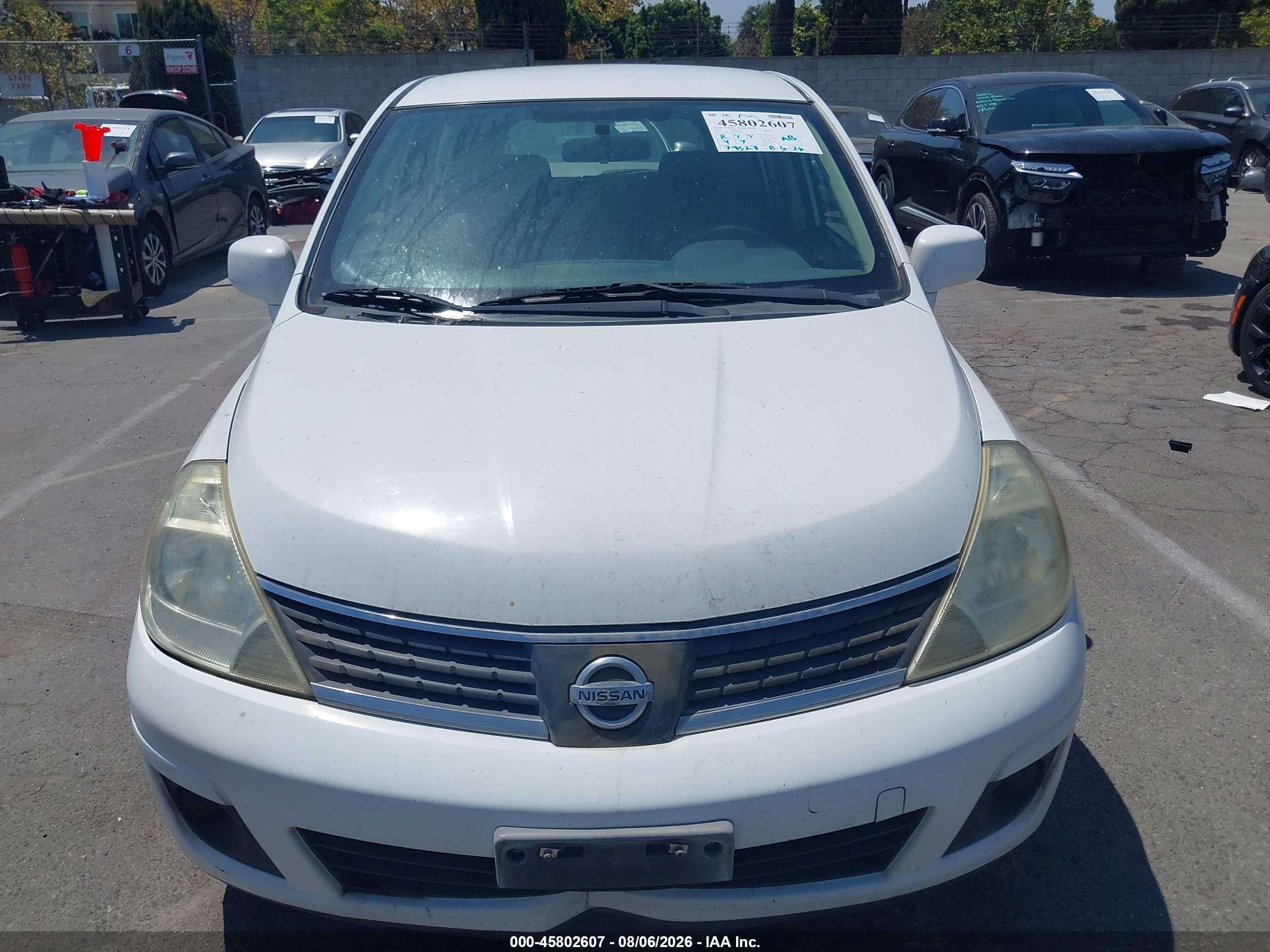 2008 Nissan Versa 1.8s White vin: 3N1BC13E18L440954
