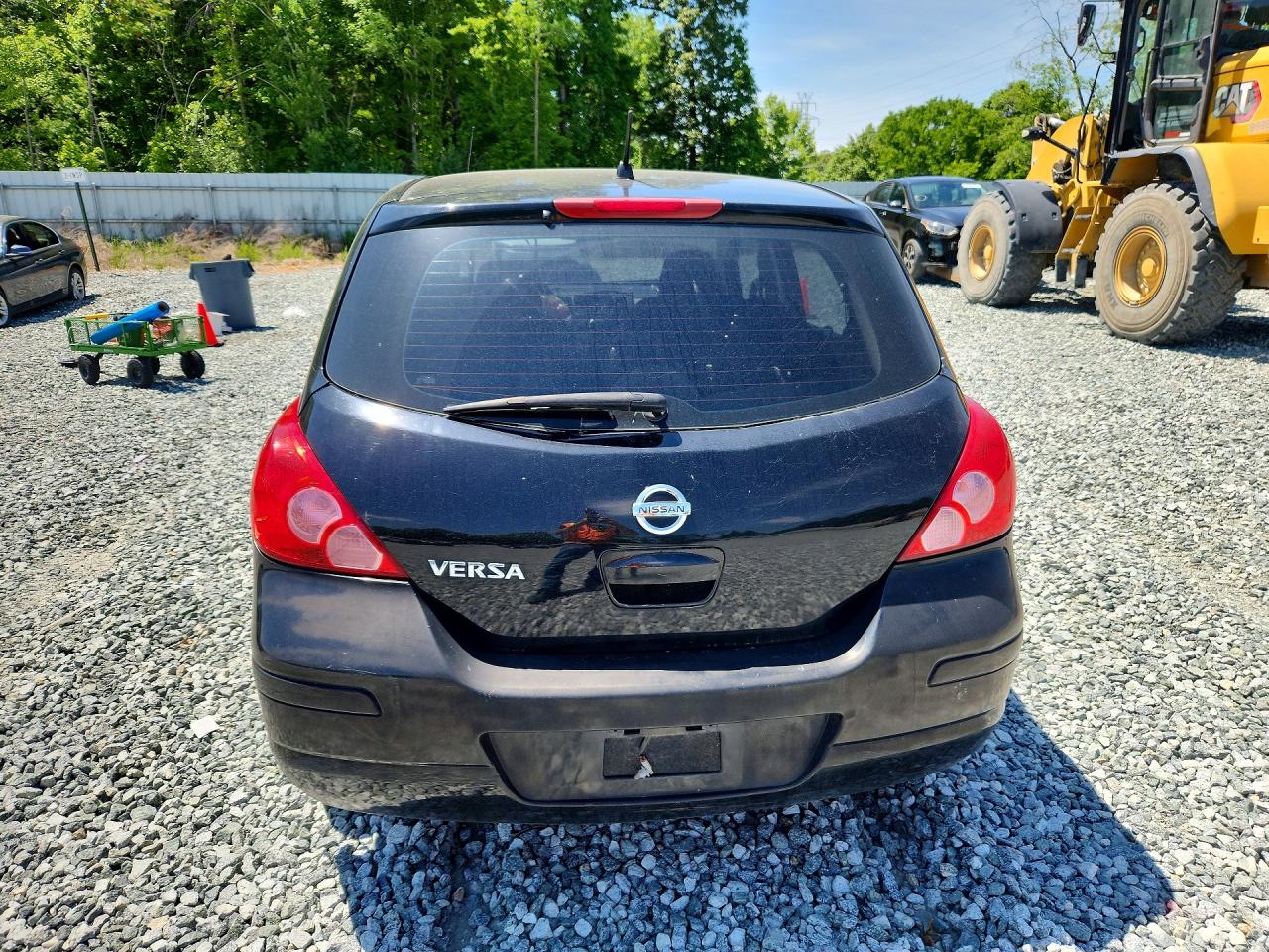 2008 Nissan Versa 1.8 S Black vin: 3N1BC13E18L449718