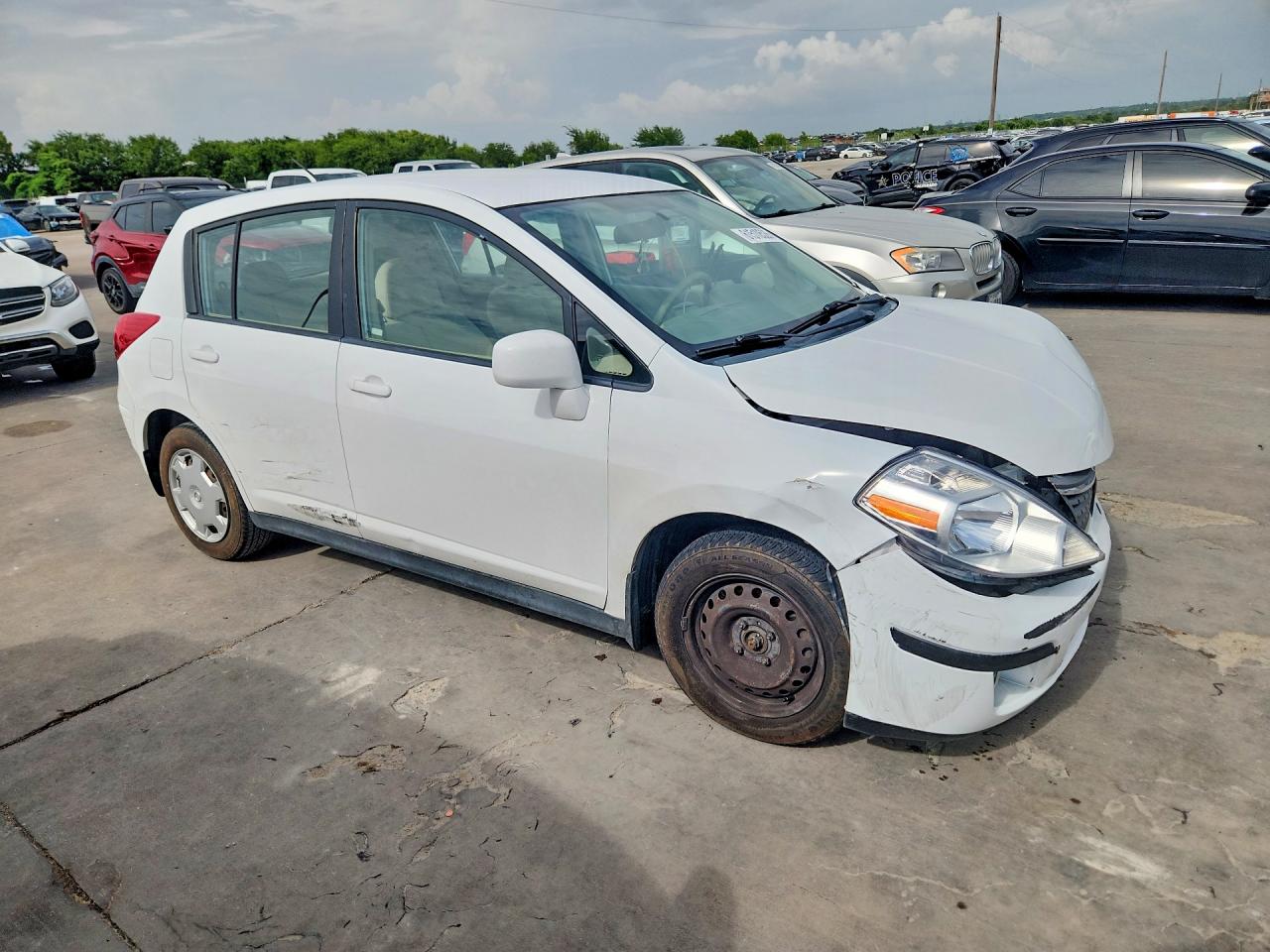 2008 Nissan Versa 1.8 S White vin: 3N1BC13E18L449797