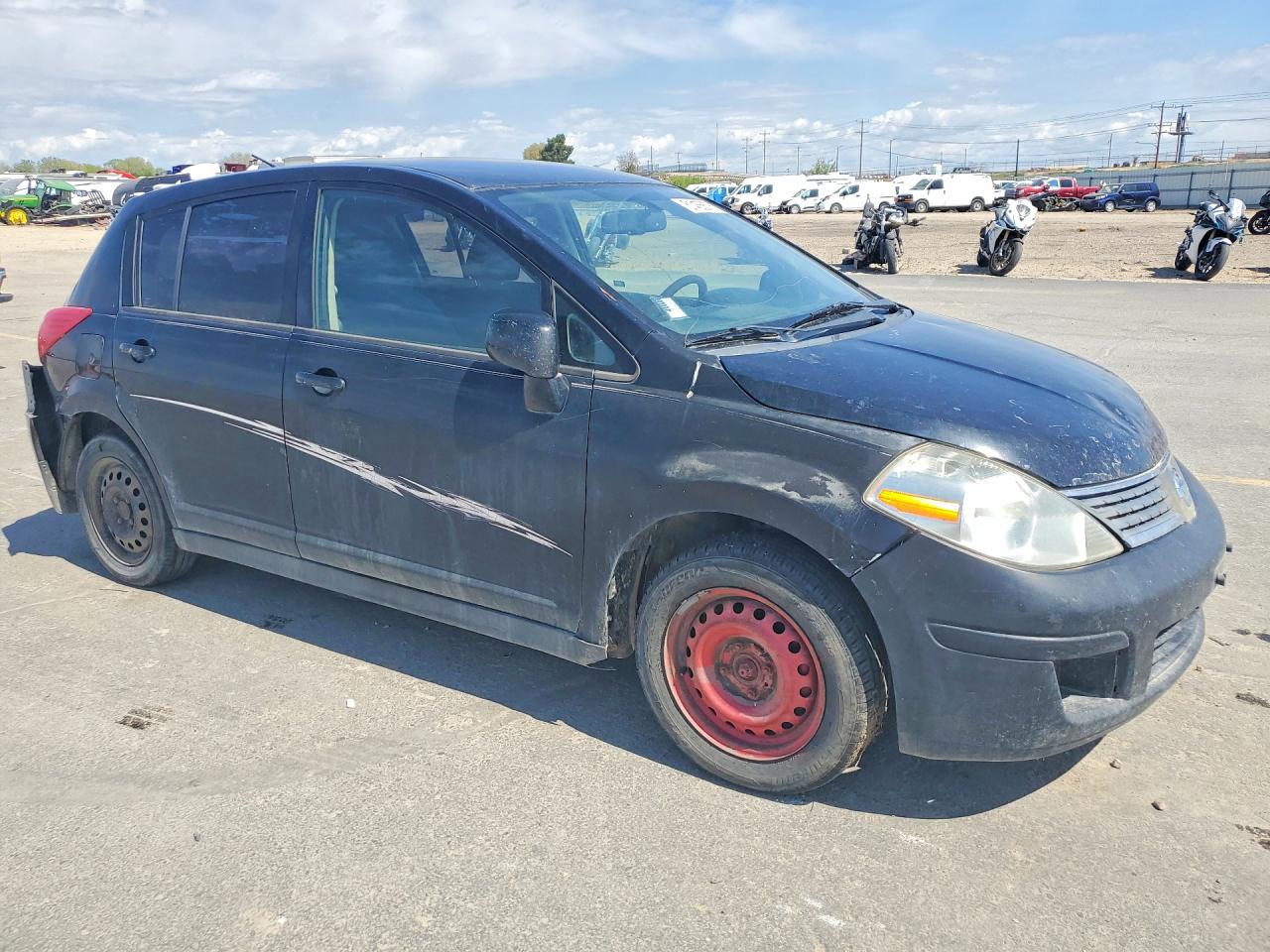 2009 Nissan Versa Black vin: 3N1BC13E19L384824