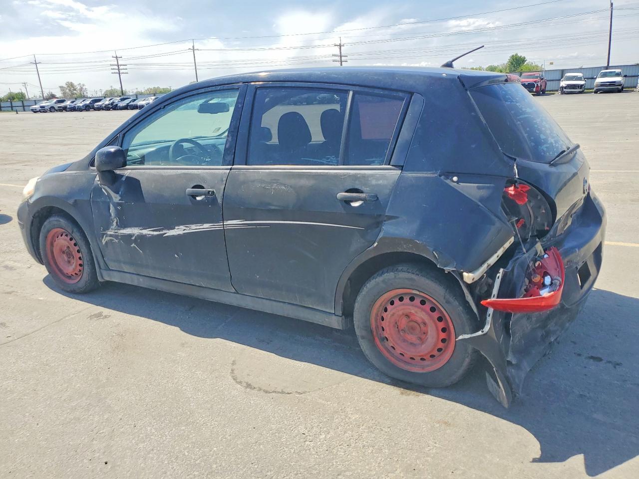 2009 Nissan Versa Black vin: 3N1BC13E19L384824