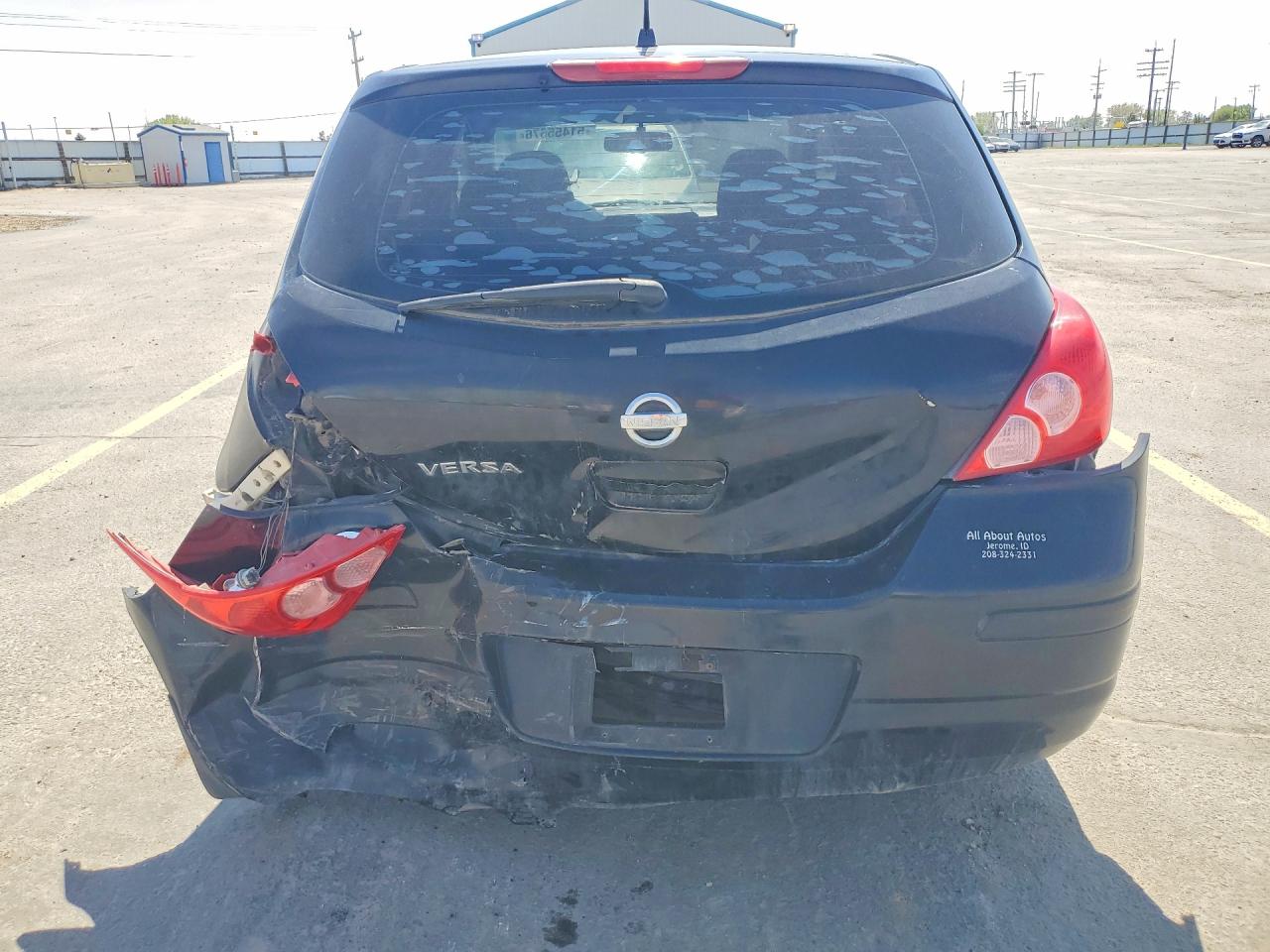 2009 Nissan Versa Black vin: 3N1BC13E19L384824