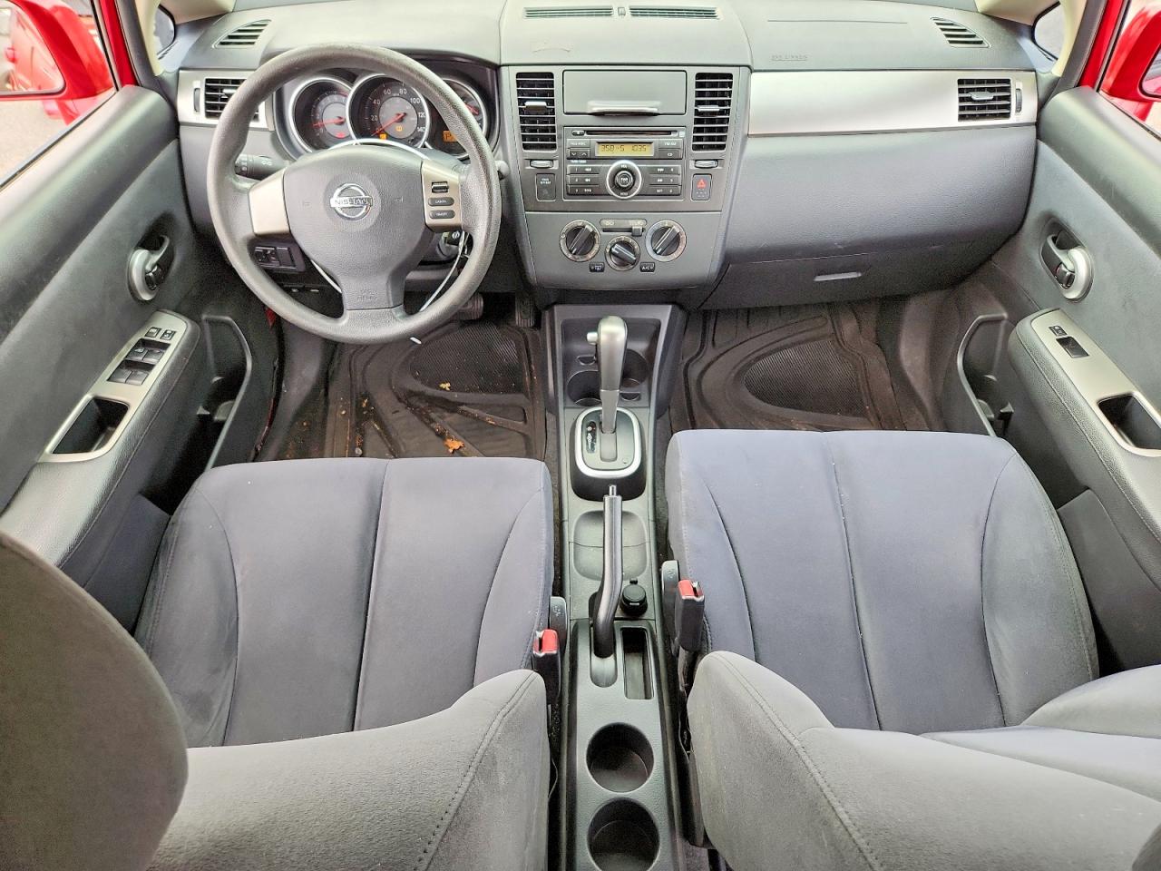 2009 Nissan Versa 1.8 S Red vin: 3N1BC13E19L458775