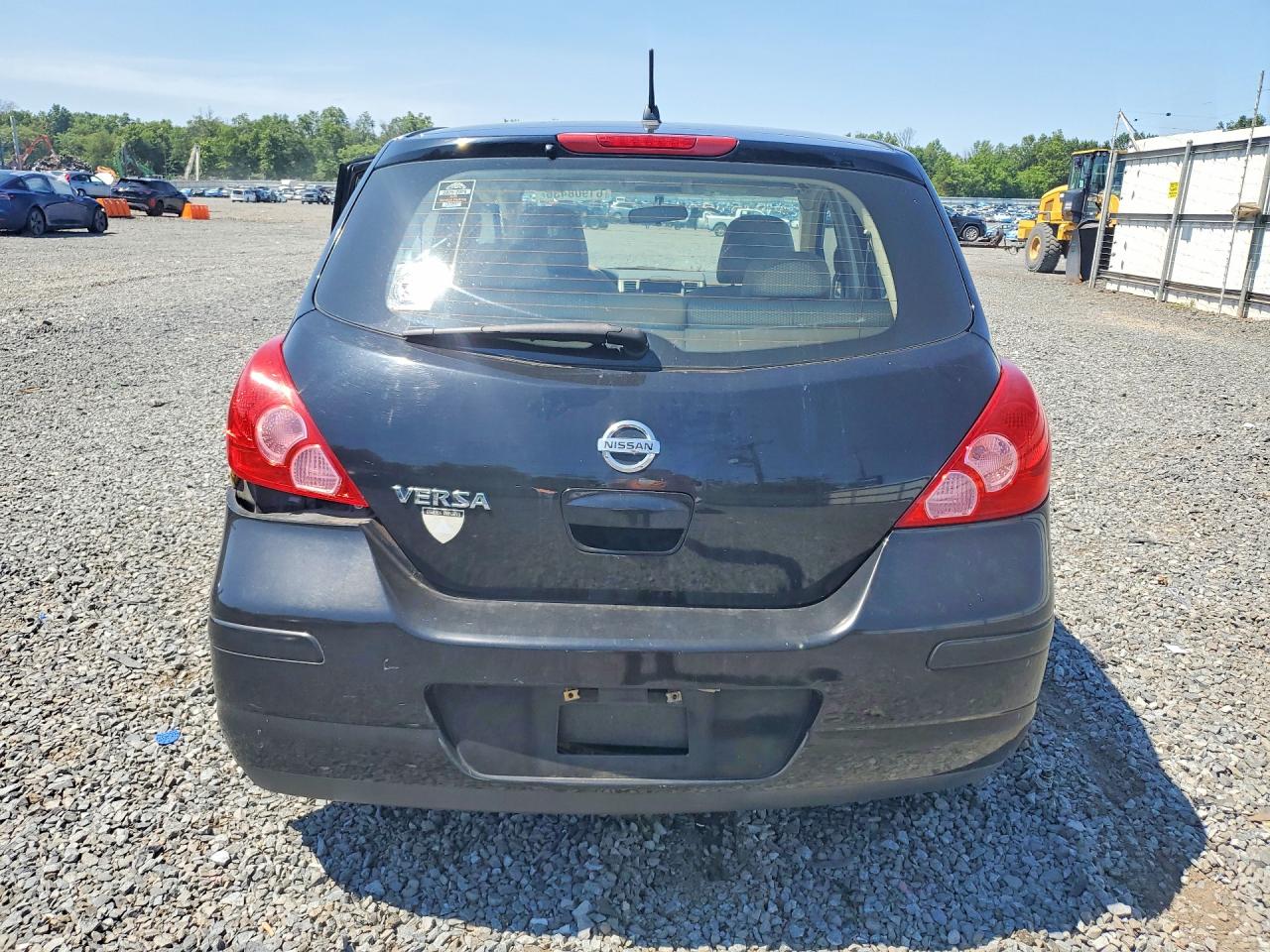 2007 Nissan Versa 1.8 S Black vin: 3N1BC13E27L353188