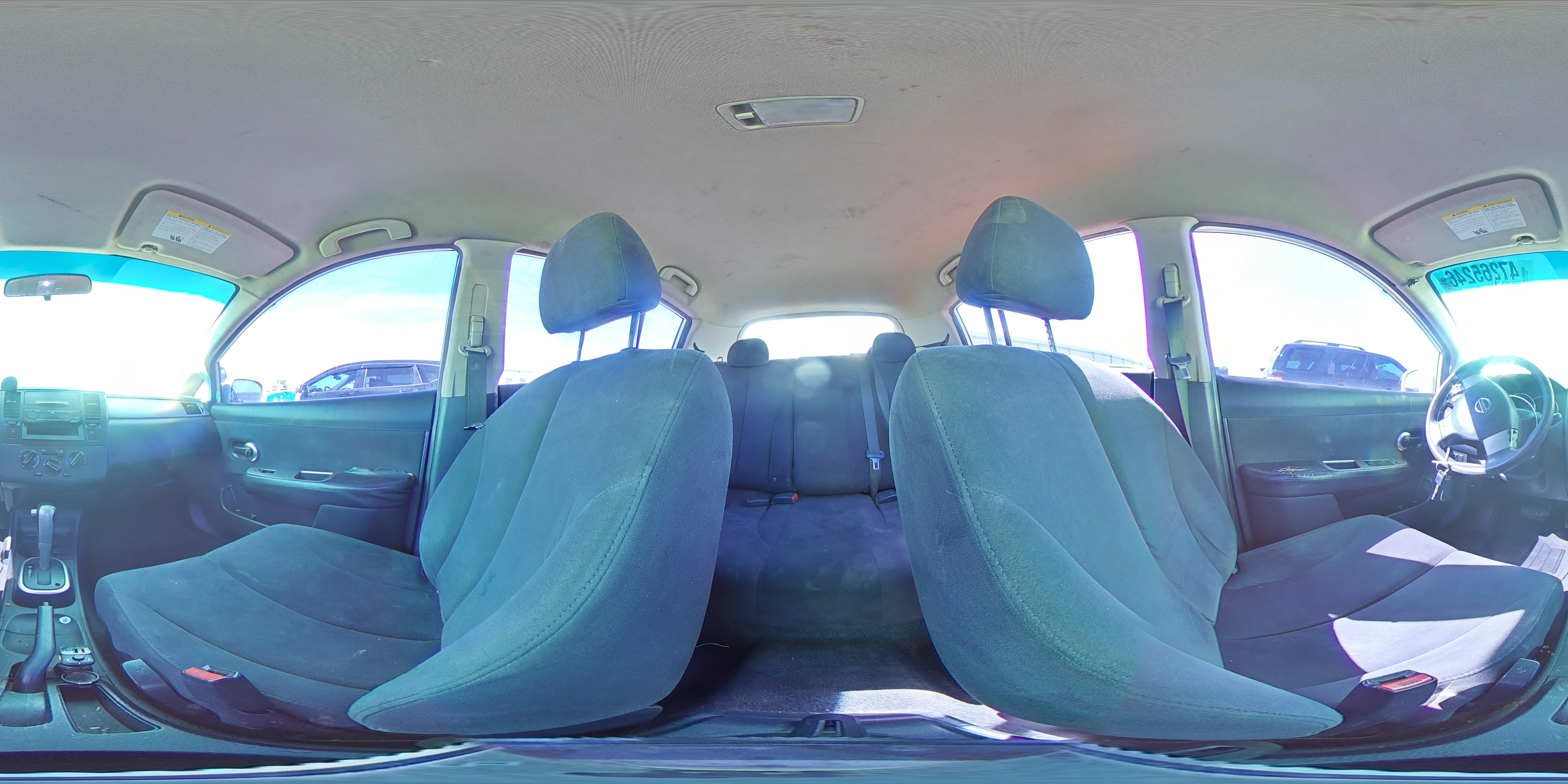 2007 Nissan Versa 1.8 S White vin: 3N1BC13E27L385378