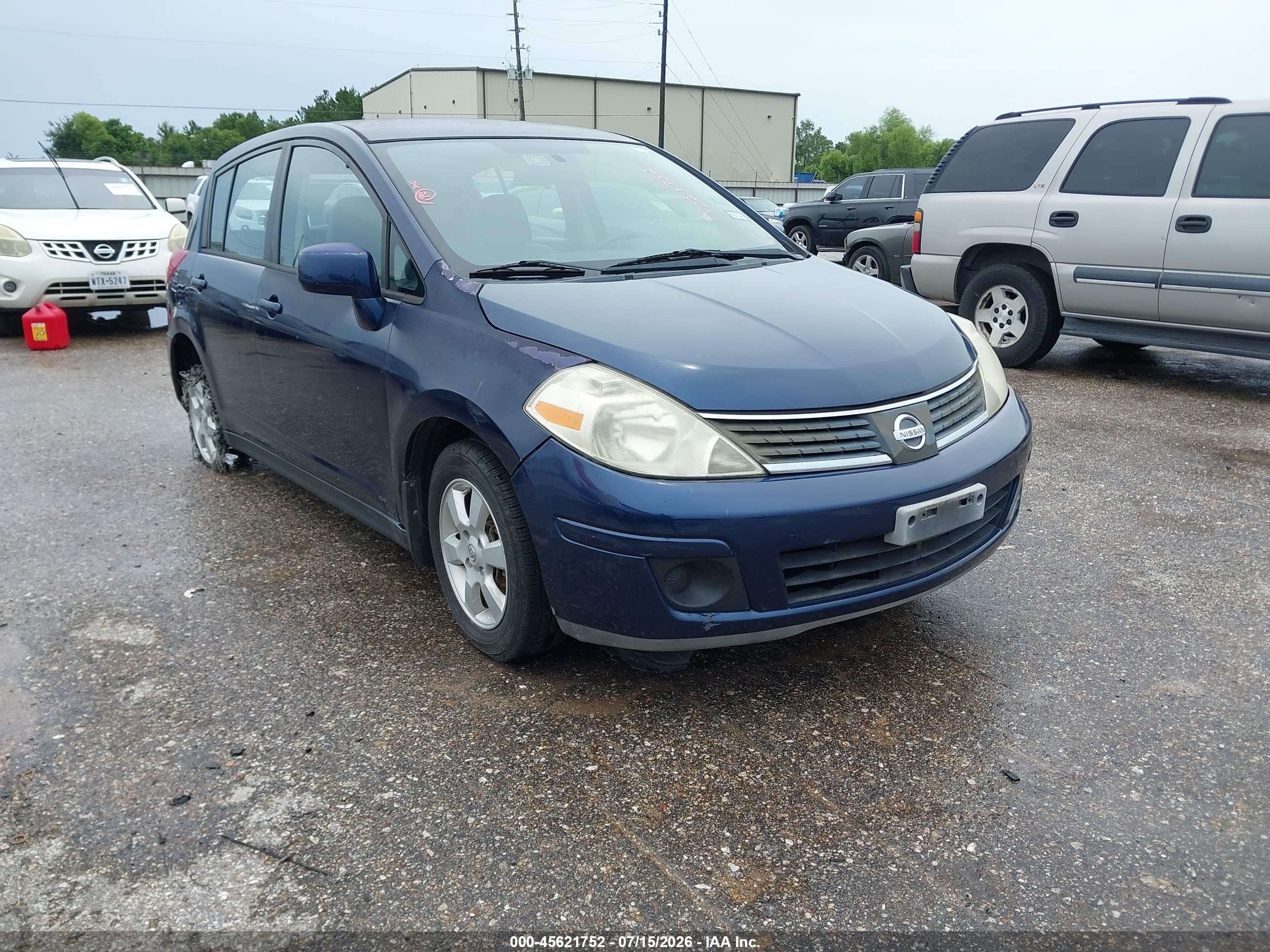 2007 Nissan Versa 1.8sl Blue vin: 3N1BC13E27L434773