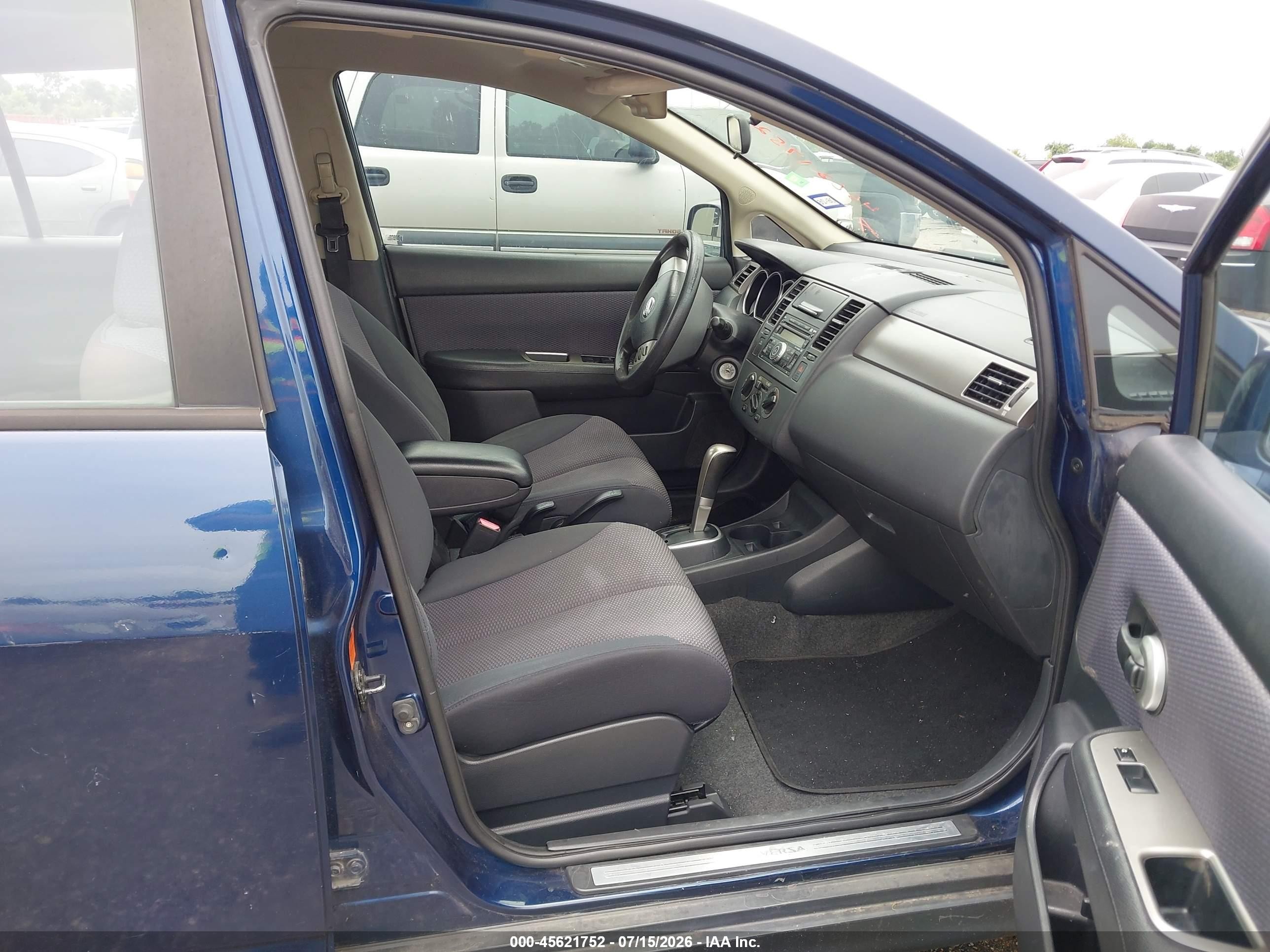 2007 Nissan Versa 1.8sl Blue vin: 3N1BC13E27L434773