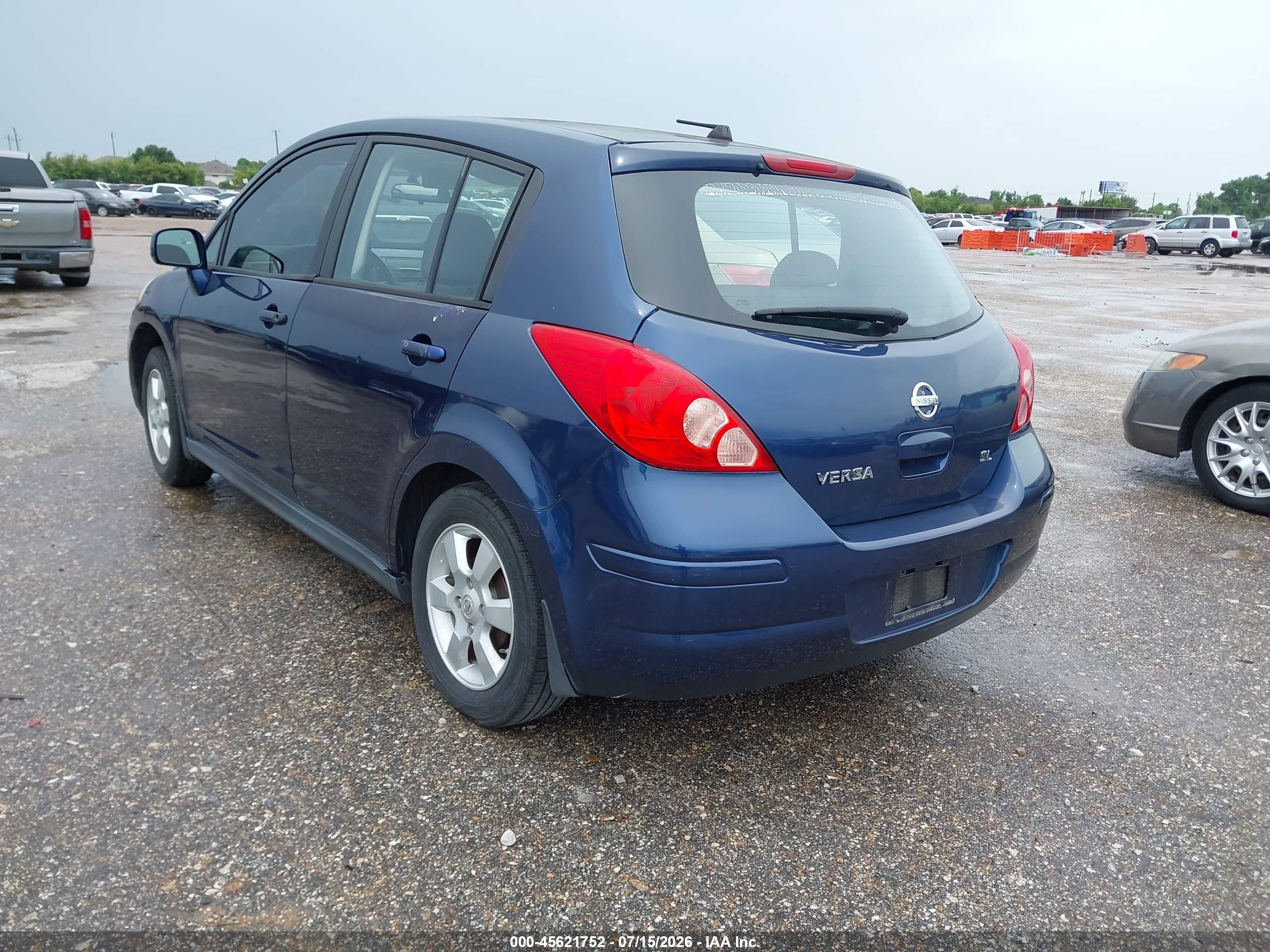 2007 Nissan Versa 1.8sl Blue vin: 3N1BC13E27L434773