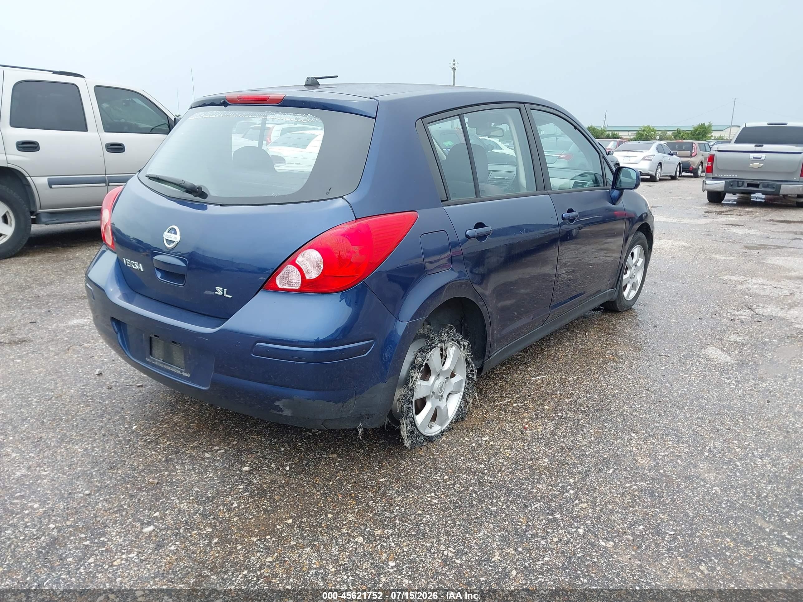 2007 Nissan Versa 1.8sl Blue vin: 3N1BC13E27L434773