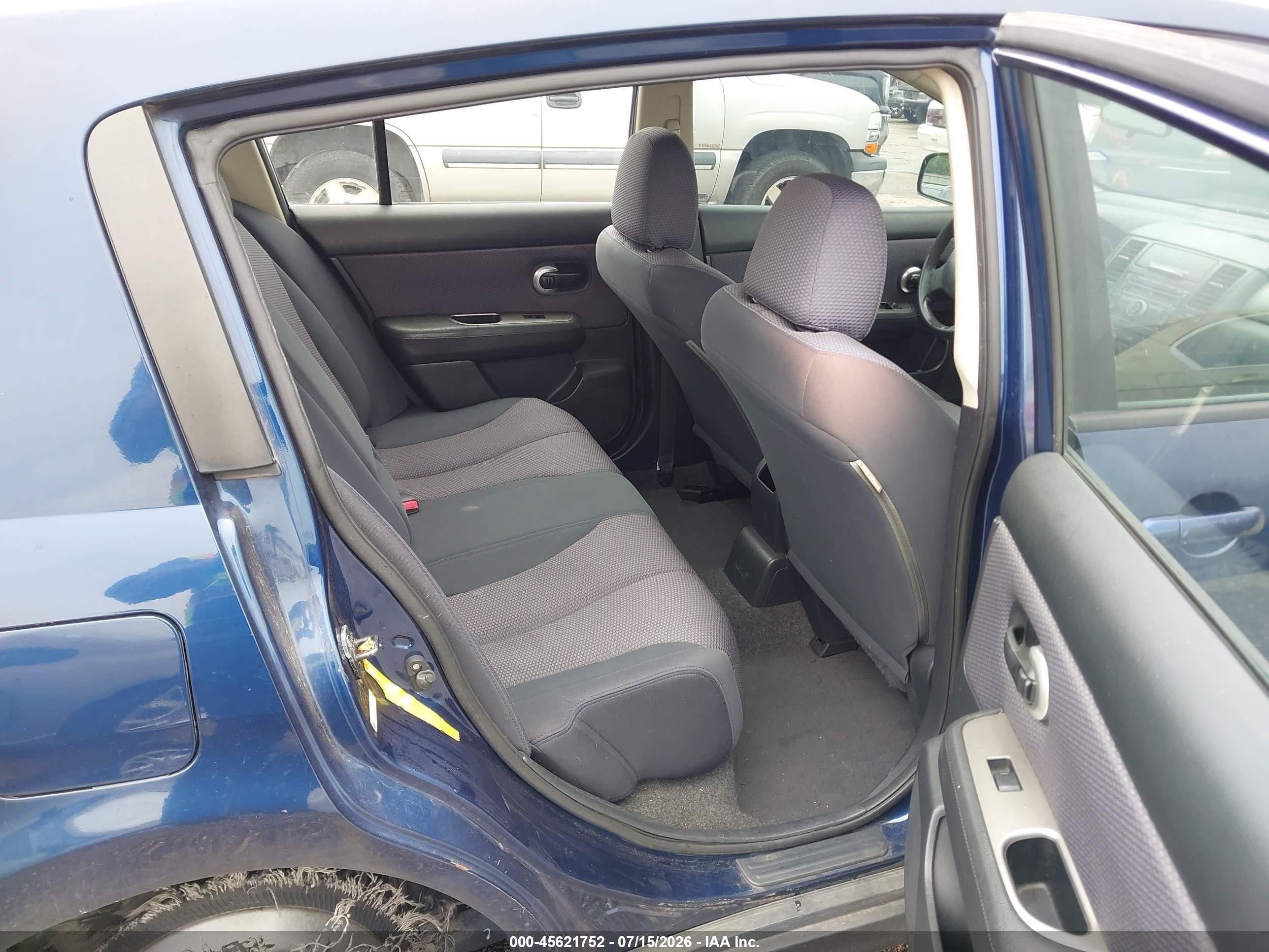 2007 Nissan Versa 1.8sl Blue vin: 3N1BC13E27L434773