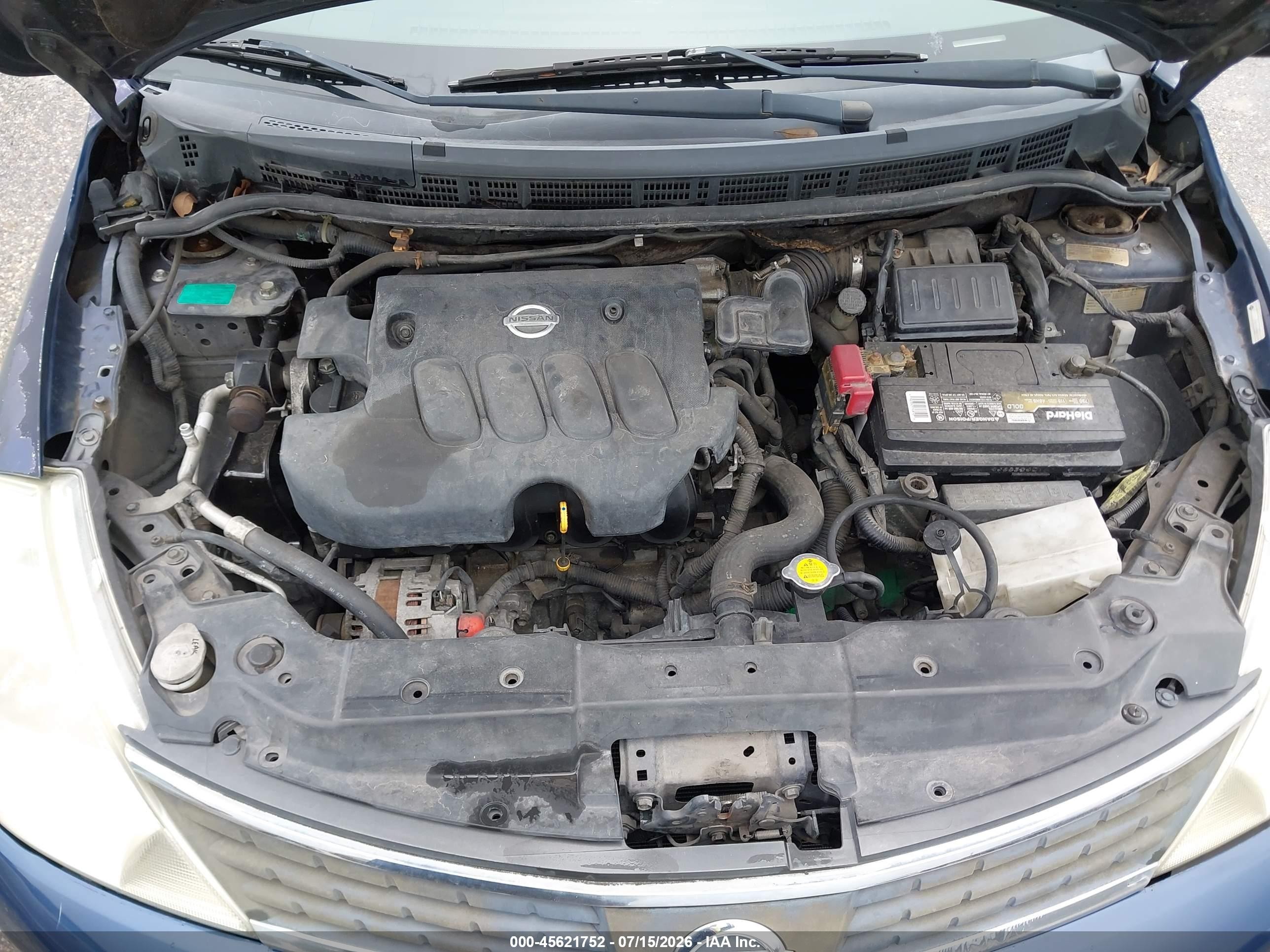 2007 Nissan Versa 1.8sl Blue vin: 3N1BC13E27L434773