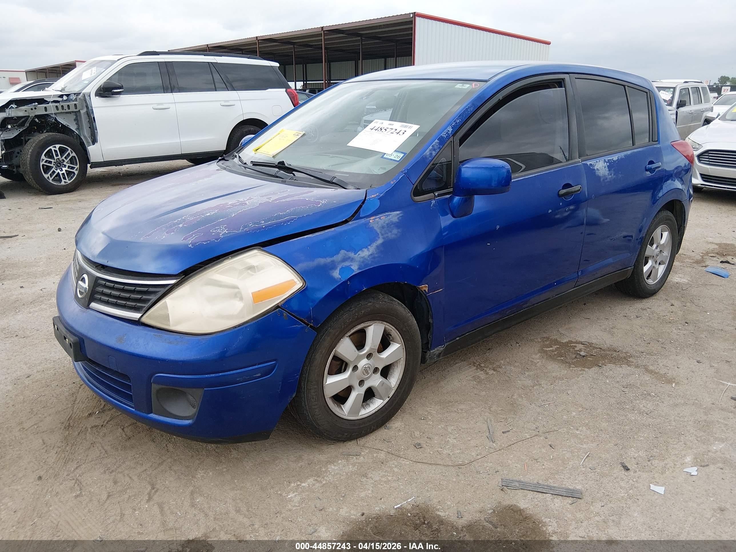 2009 Nissan Versa 1.8s Blue vin: 3N1BC13E29L402229