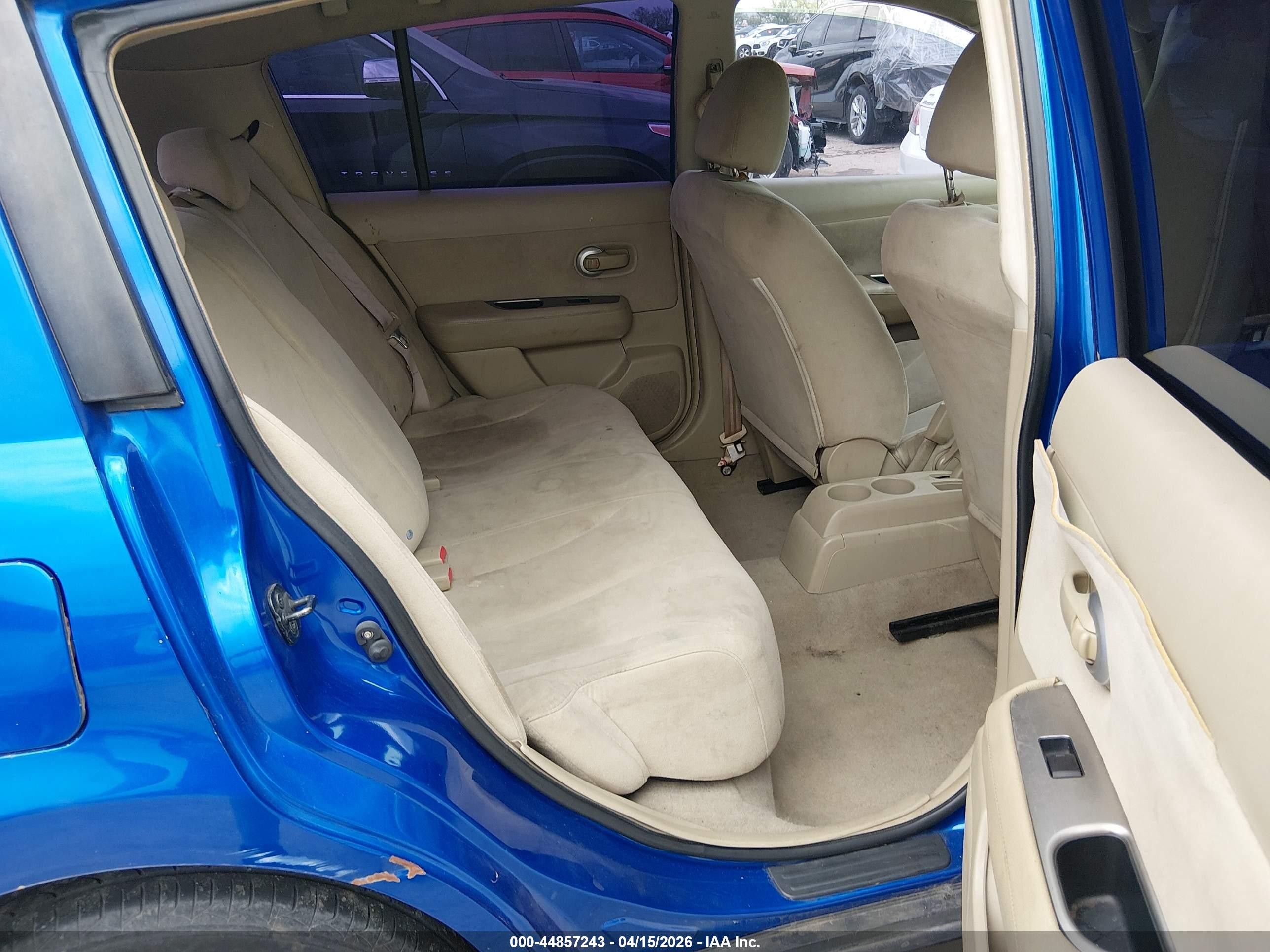 2009 Nissan Versa 1.8s Blue vin: 3N1BC13E29L402229