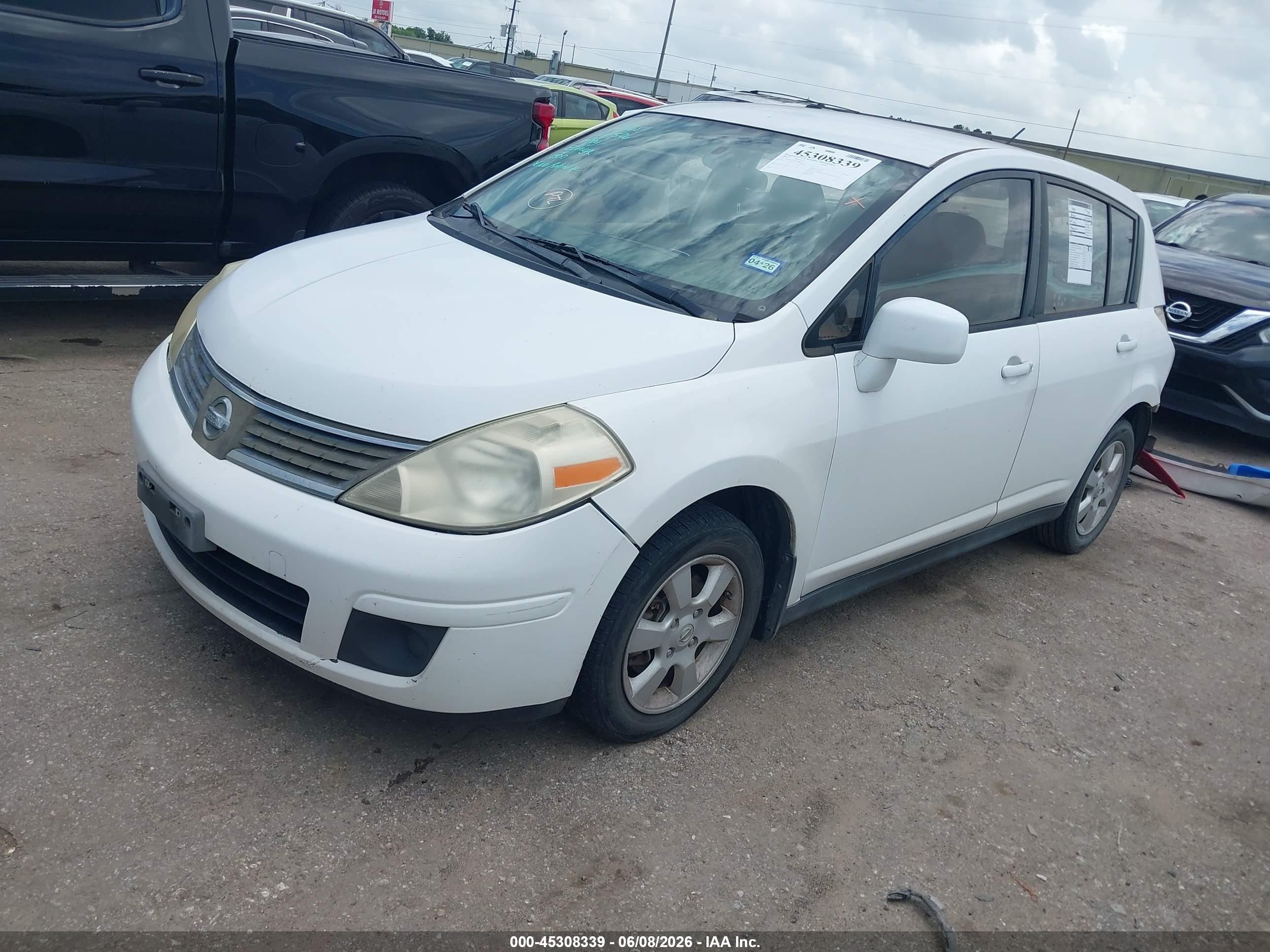 2009 Nissan Versa 1.8sl White vin: 3N1BC13E29L410864