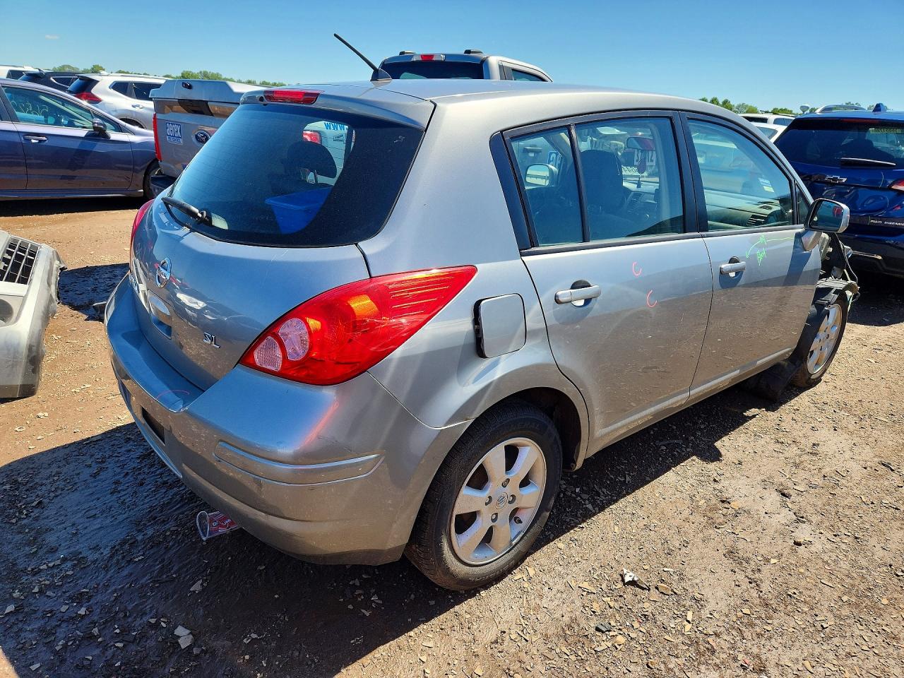2009 Nissan Versa 1.8 S Silver vin: 3N1BC13E29L419872
