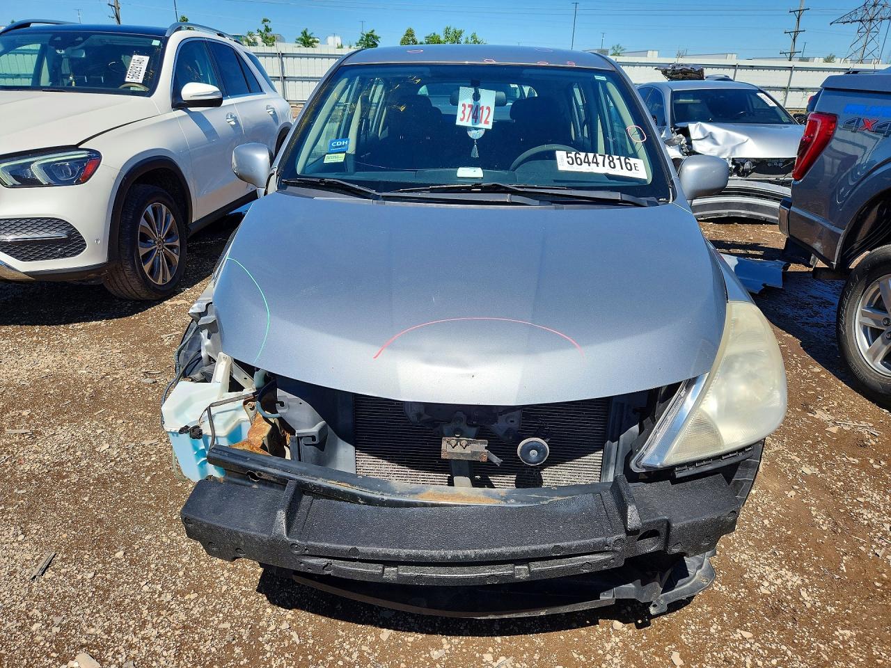 2009 Nissan Versa 1.8 S Silver vin: 3N1BC13E29L419872