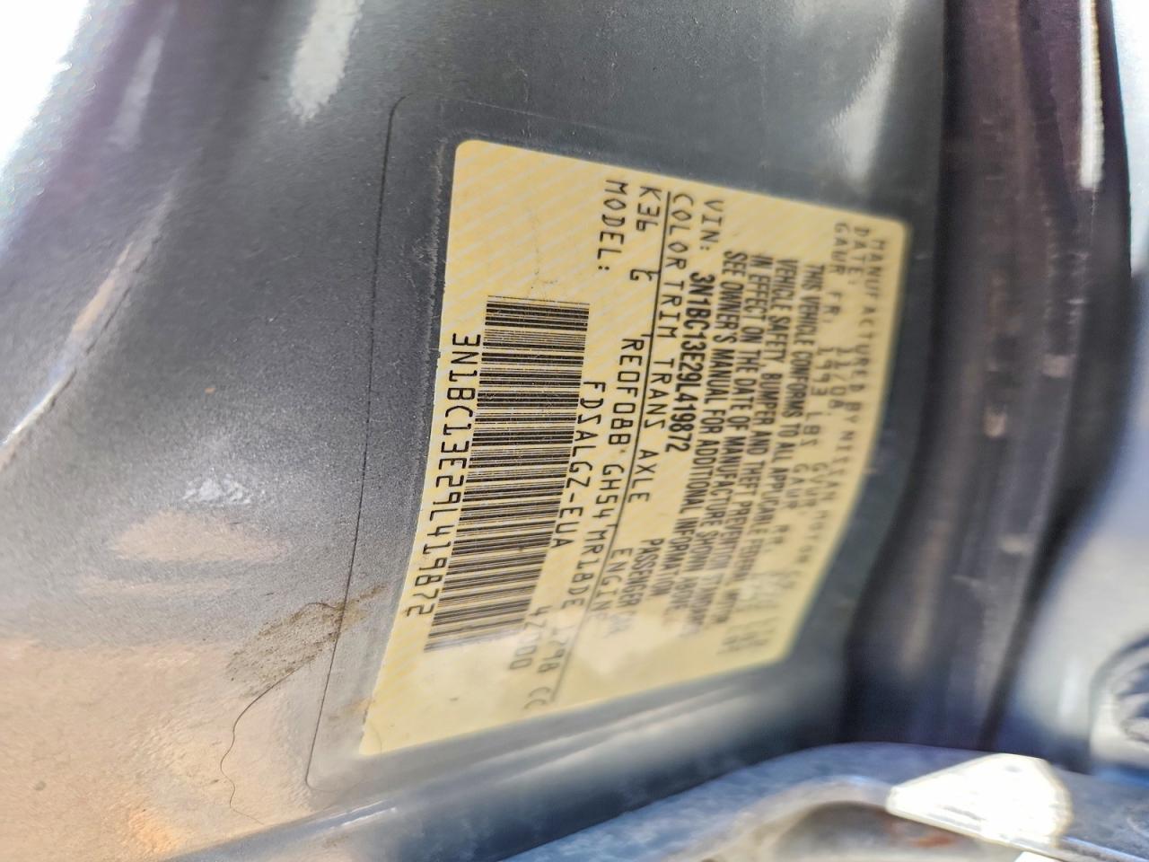 2009 Nissan Versa 1.8 S Silver vin: 3N1BC13E29L419872