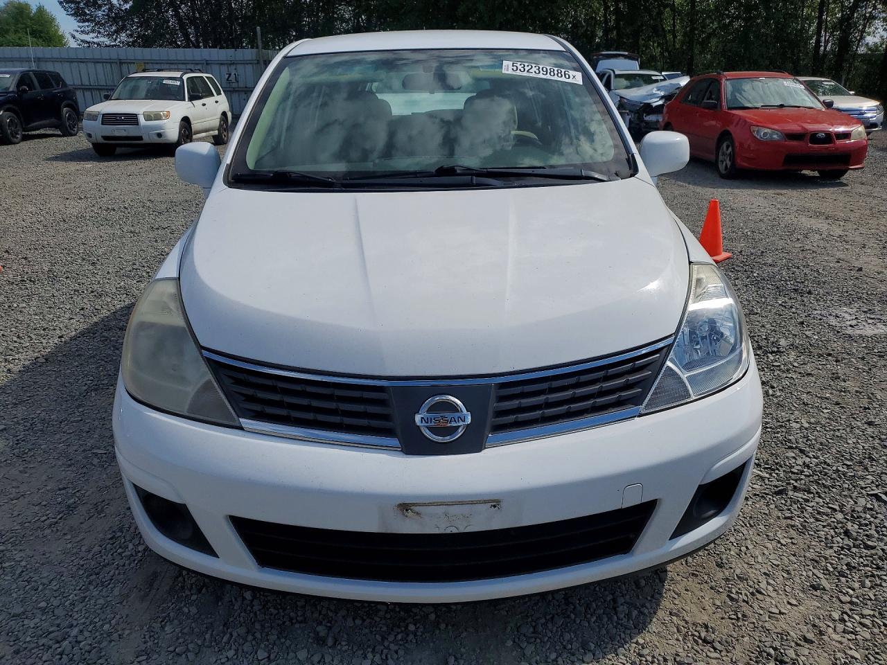 2009 Nissan Versa 1.8 S White vin: 3N1BC13E29L440575