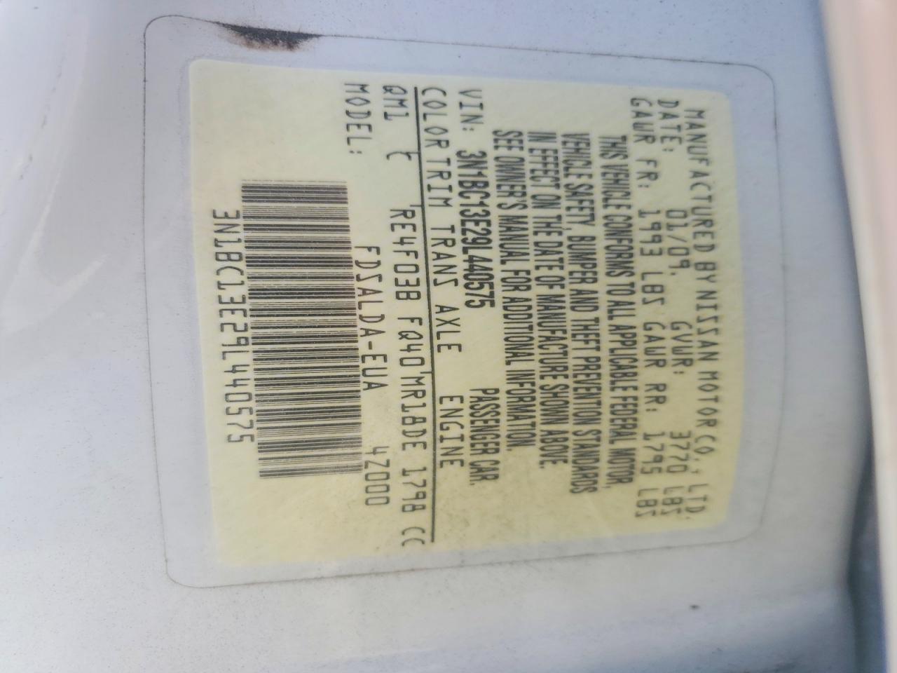 2009 Nissan Versa 1.8 S White vin: 3N1BC13E29L440575