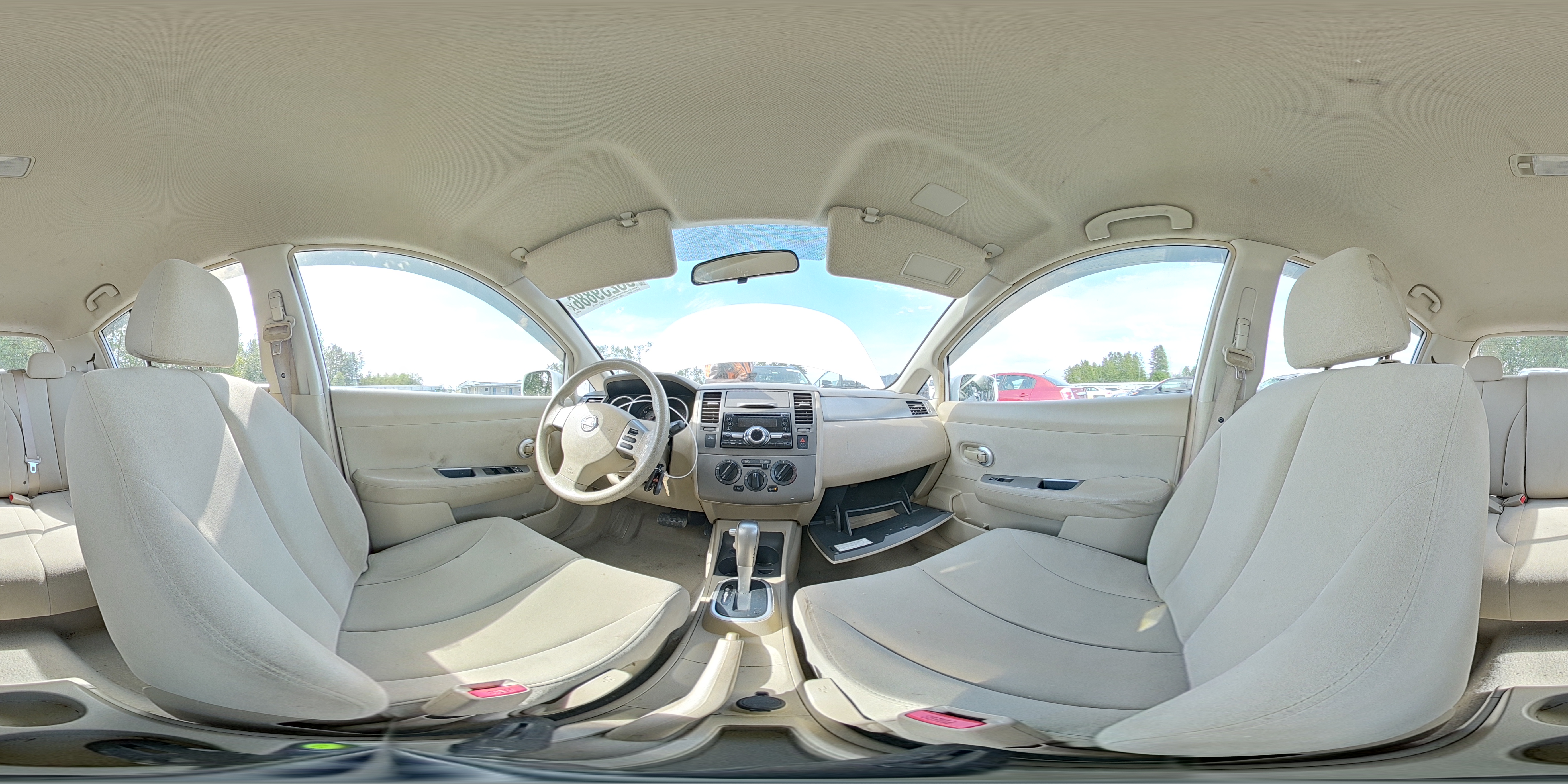 2009 Nissan Versa 1.8 S White vin: 3N1BC13E29L440575