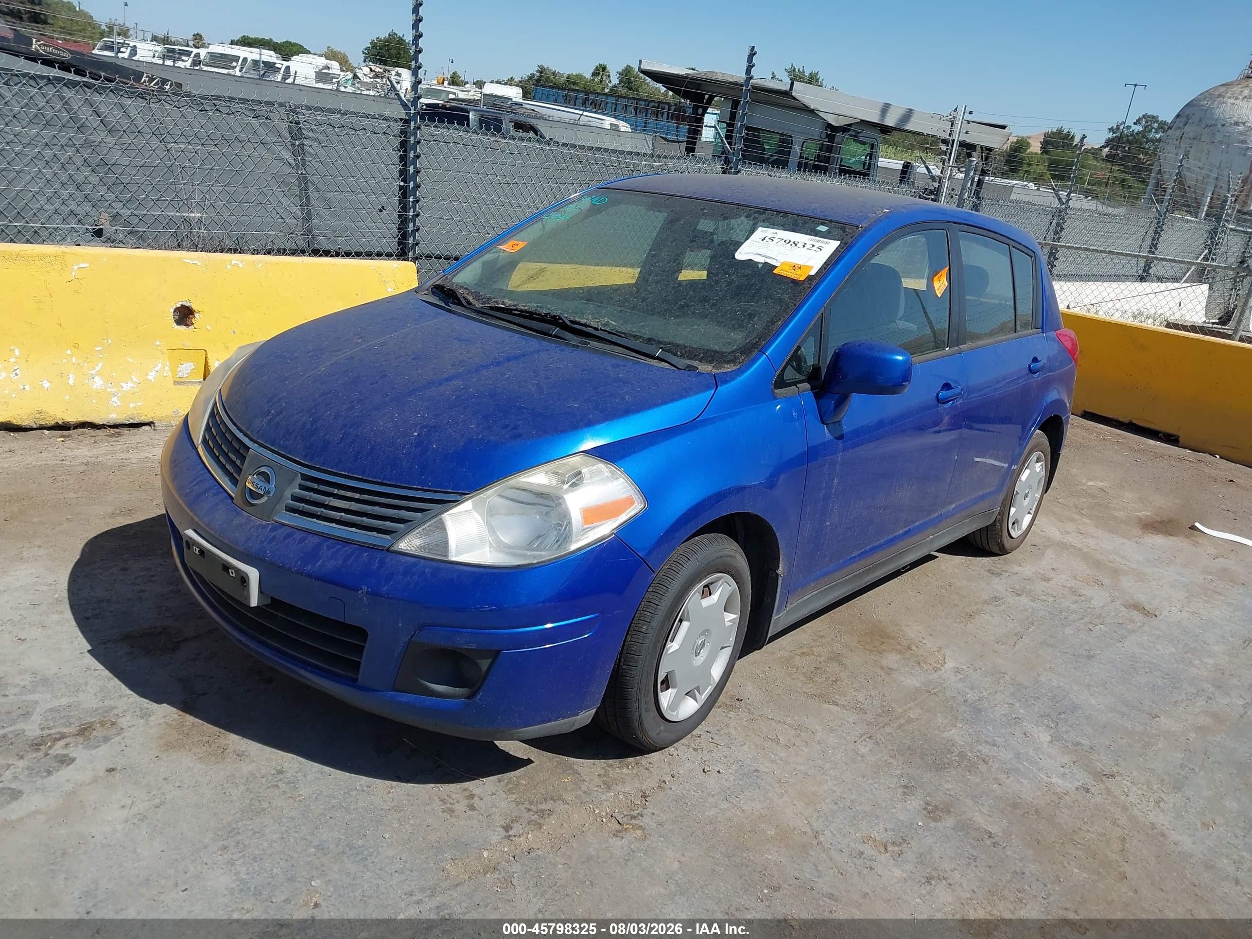 2009 Nissan Versa 1.8s Blue vin: 3N1BC13E29L448935