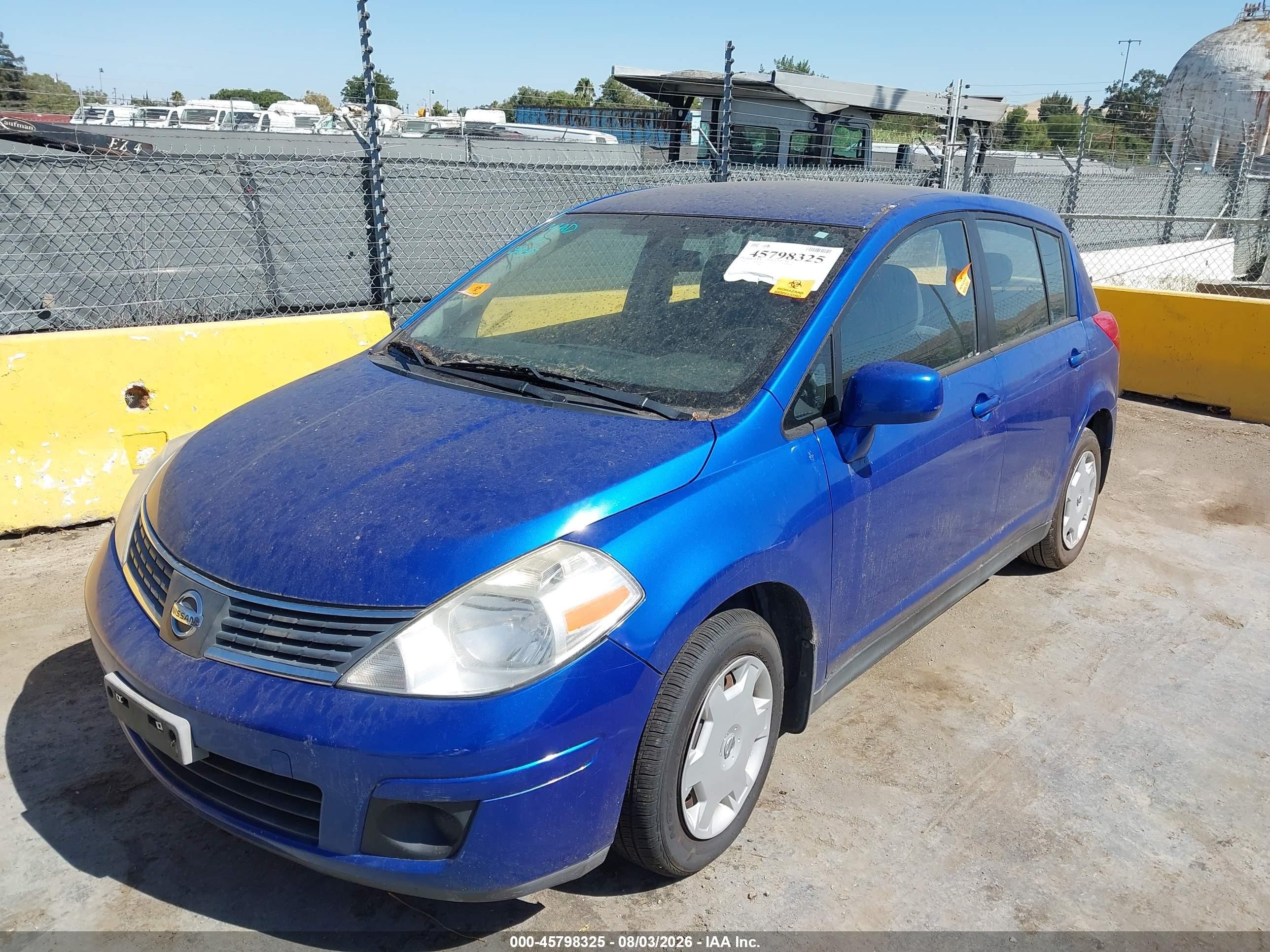 2009 Nissan Versa 1.8s Blue vin: 3N1BC13E29L448935
