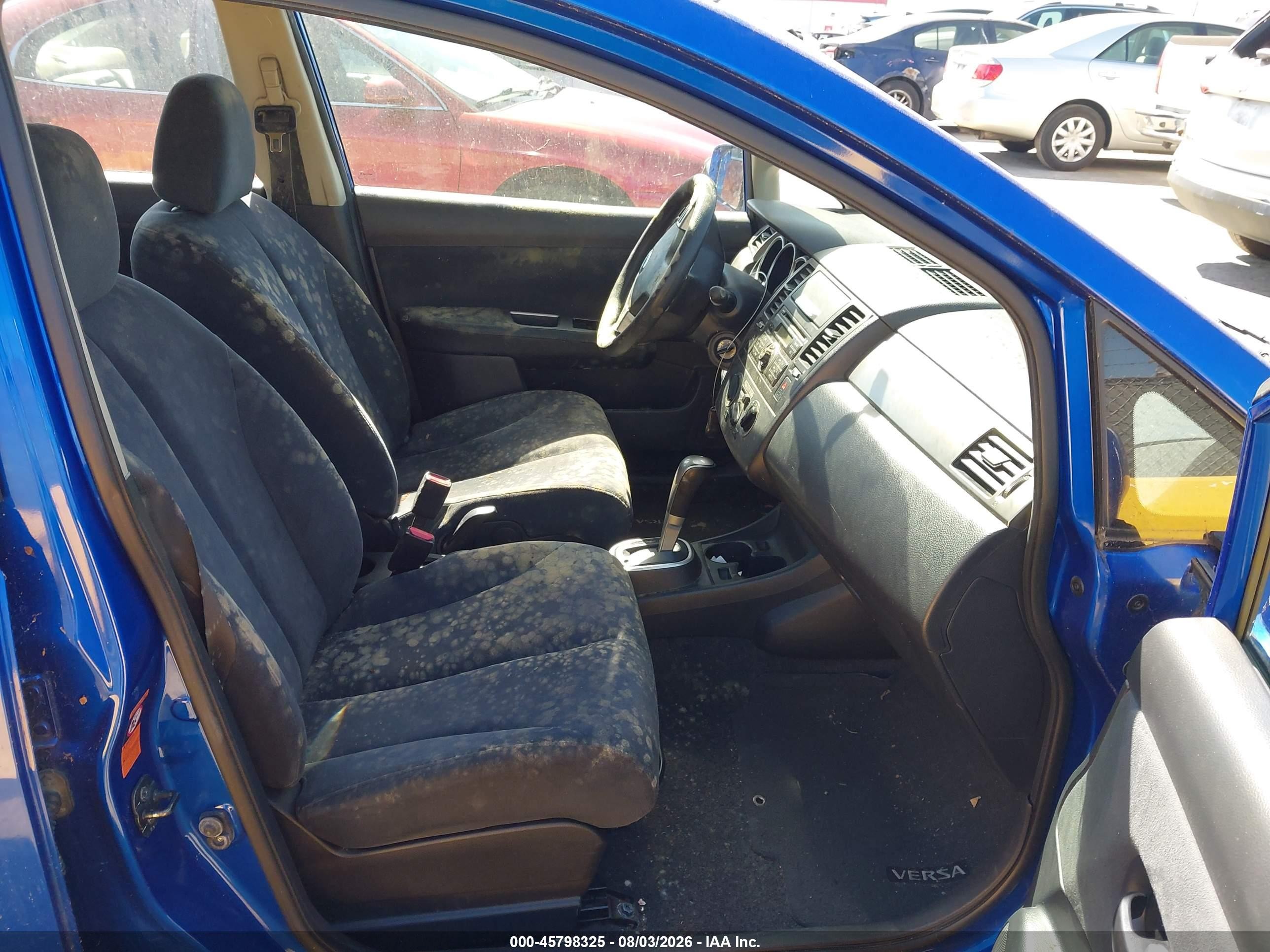 2009 Nissan Versa 1.8s Blue vin: 3N1BC13E29L448935