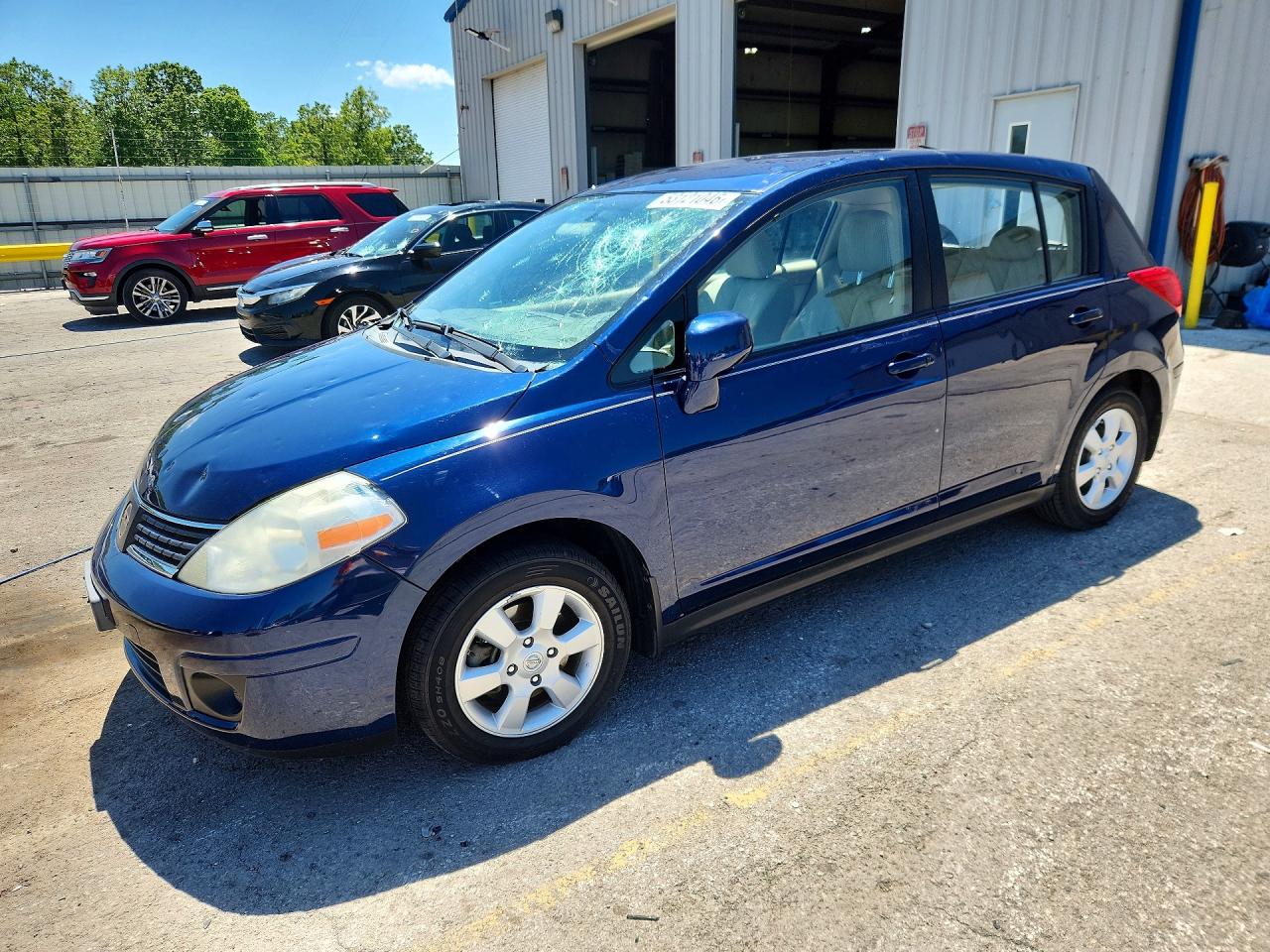 2008 Nissan Versa 1.8 S Blue vin: 3N1BC13E38L357753