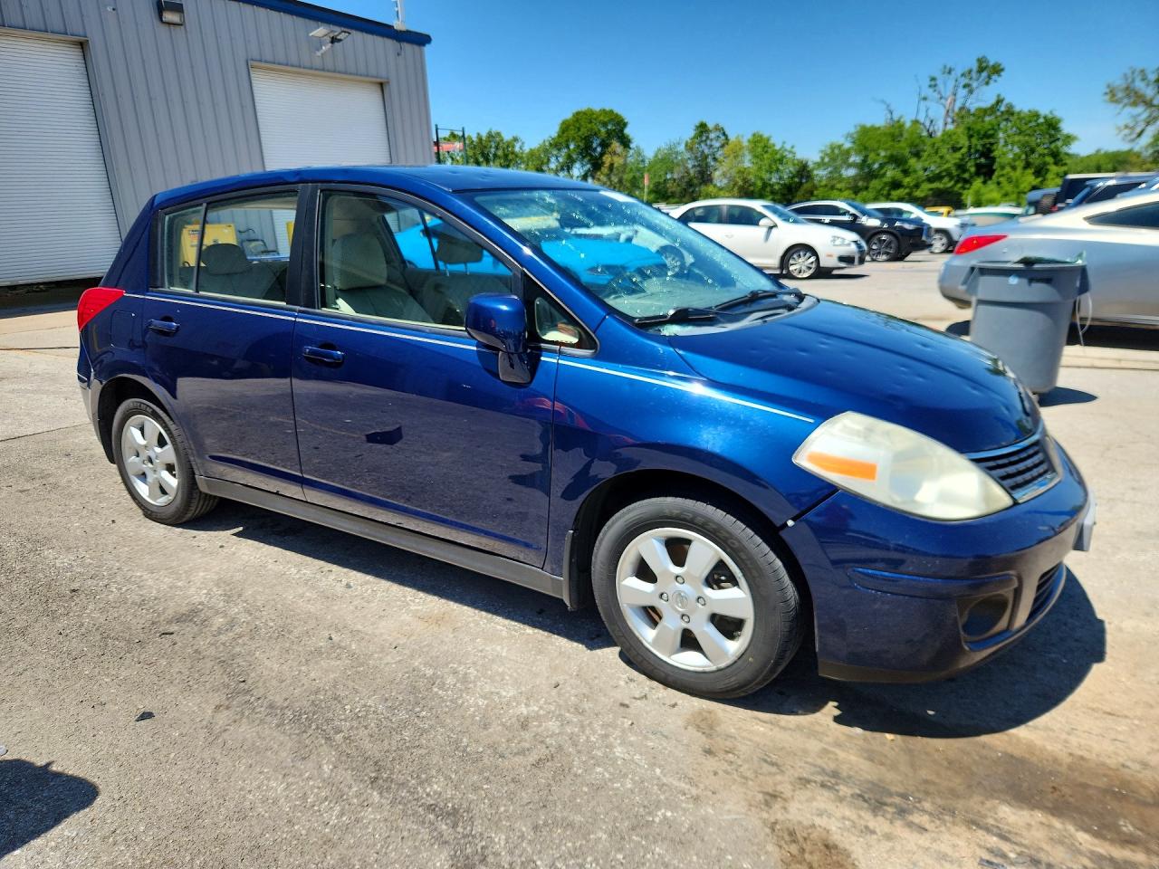 2008 Nissan Versa 1.8 S Blue vin: 3N1BC13E38L357753