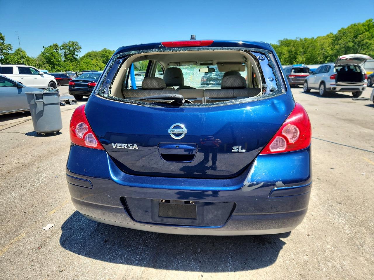 2008 Nissan Versa 1.8 S Blue vin: 3N1BC13E38L357753