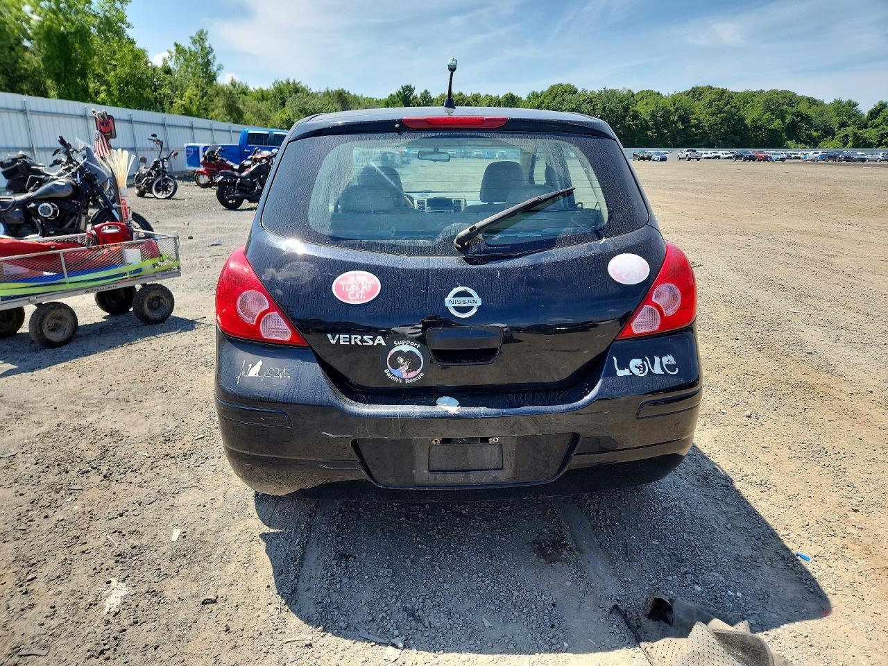 2008 Nissan Versa 1.8 S Black vin: 3N1BC13E38L403047