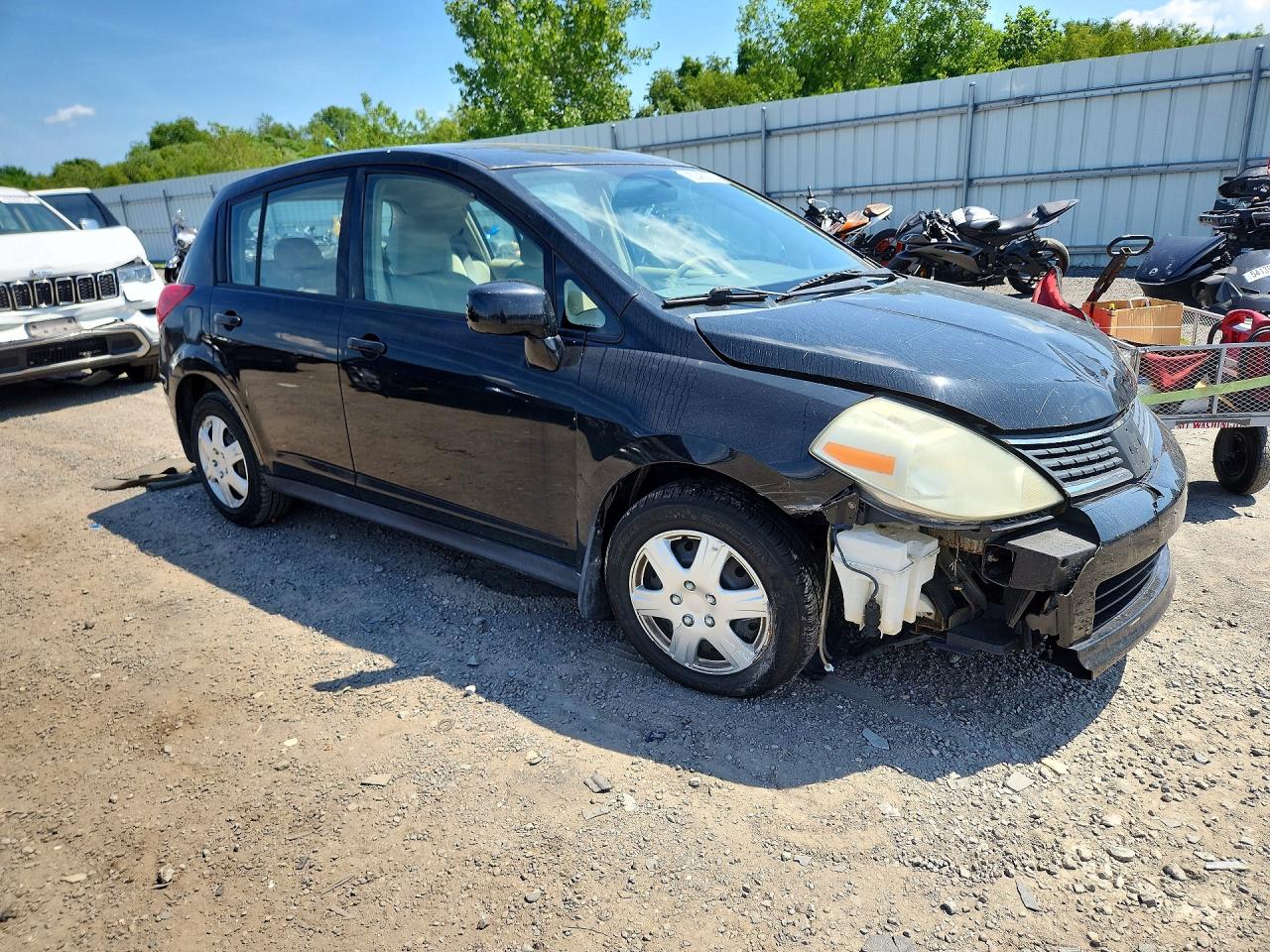 2008 Nissan Versa 1.8 S Black vin: 3N1BC13E38L403047