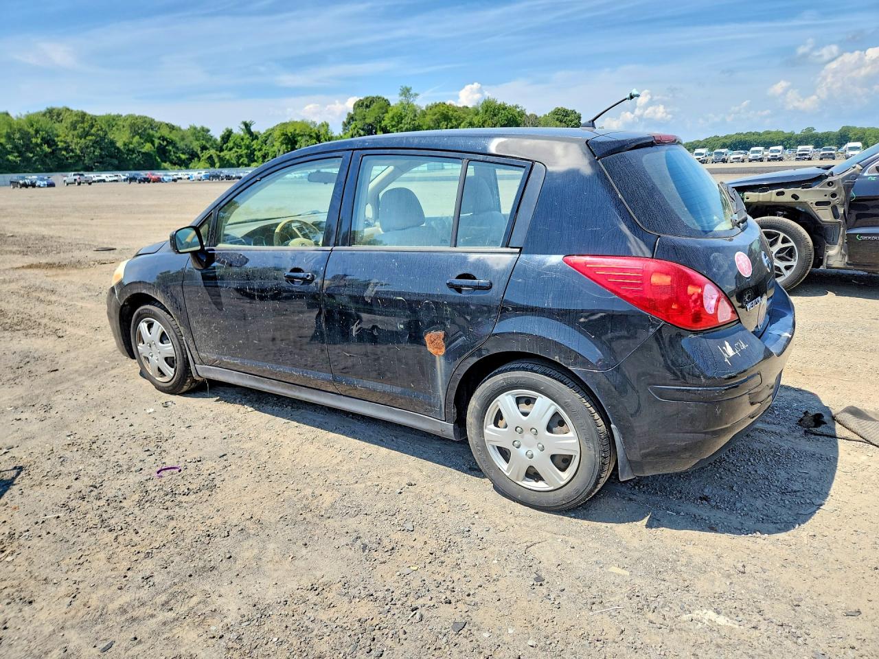 2008 Nissan Versa 1.8 S Black vin: 3N1BC13E38L403047